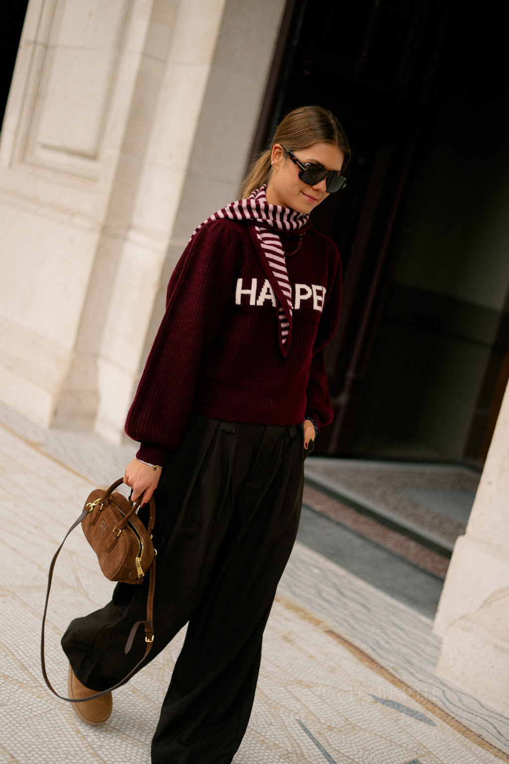 Lysanne jumper wine berry