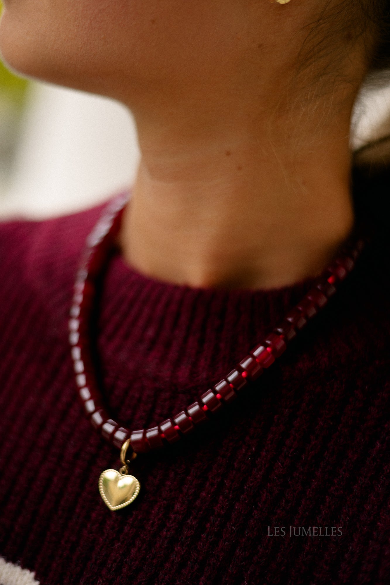 Heart gold pendant