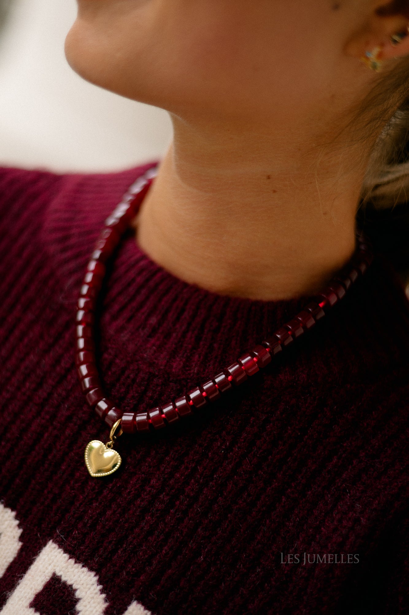Heart gold pendant