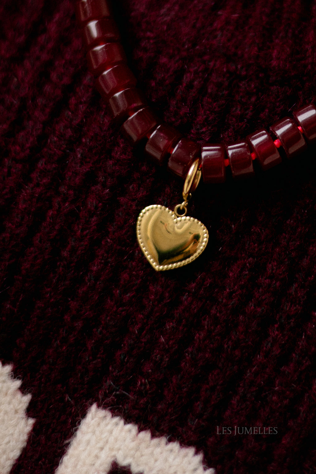 Heart gold pendant