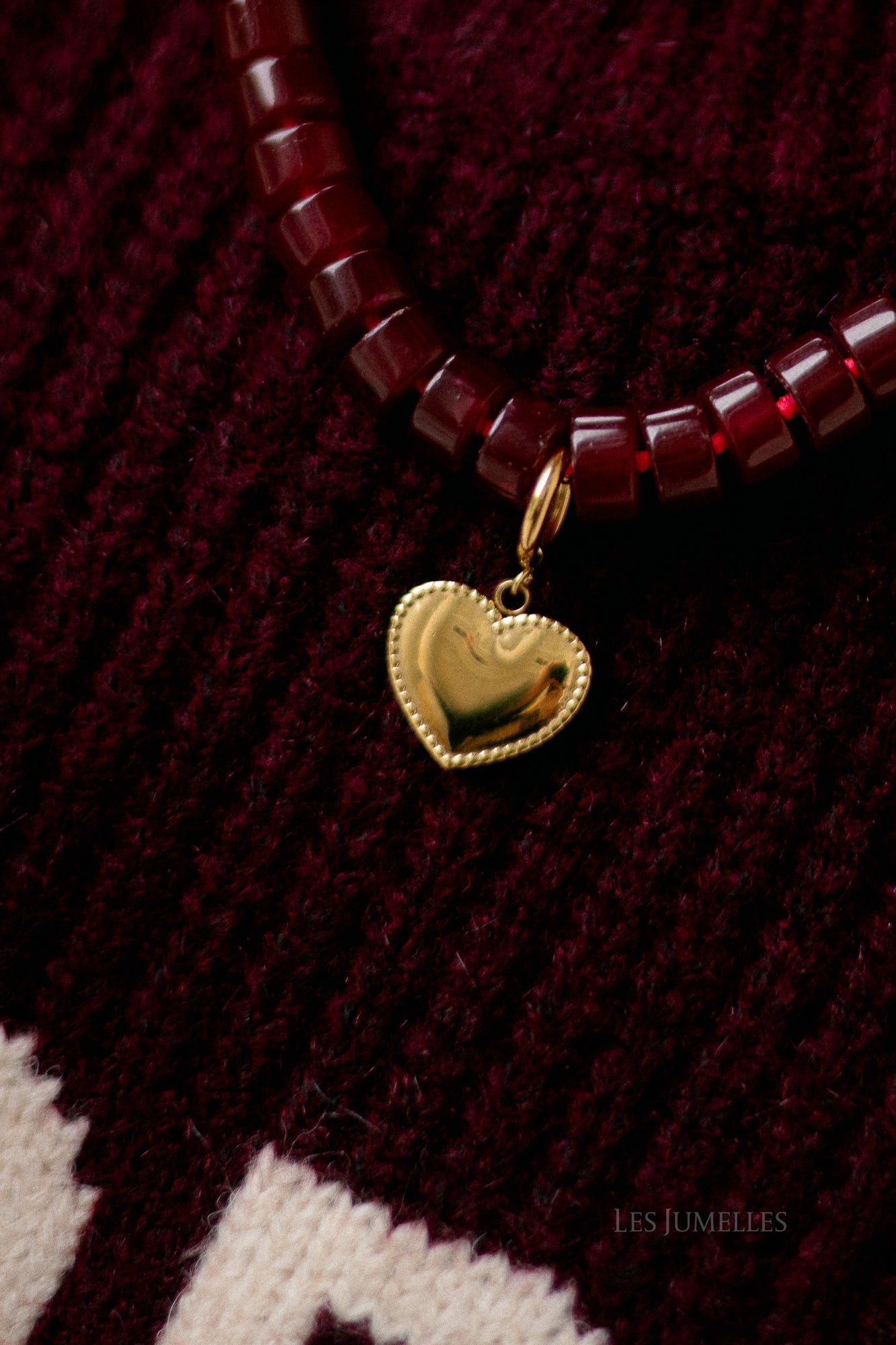 Heart gold pendant