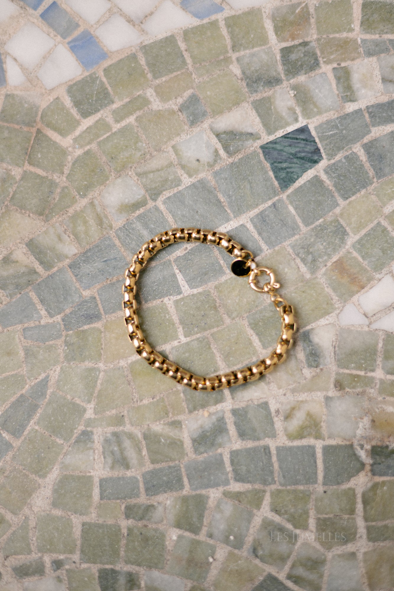Golden chain bracelet