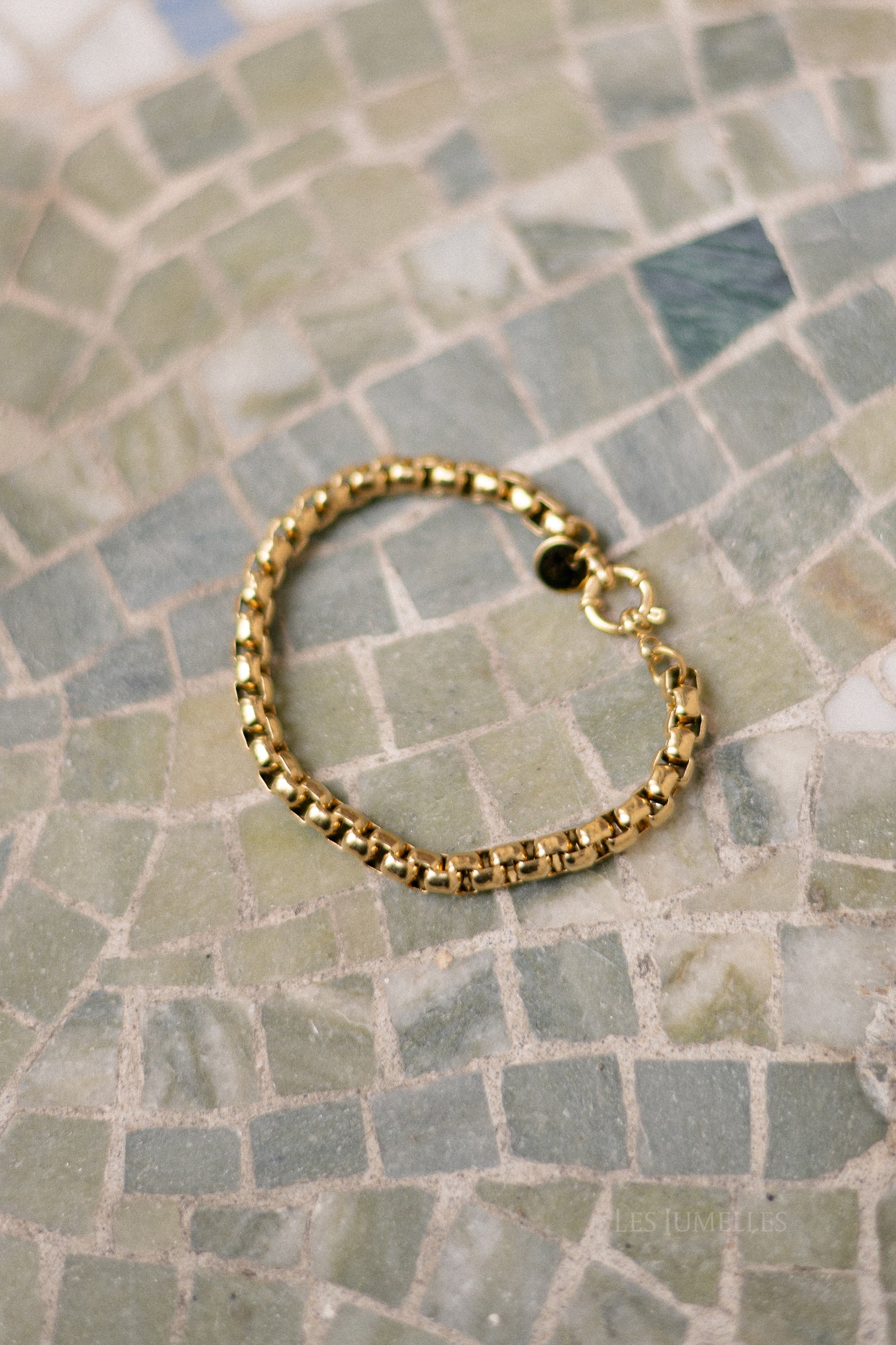 Golden chain bracelet
