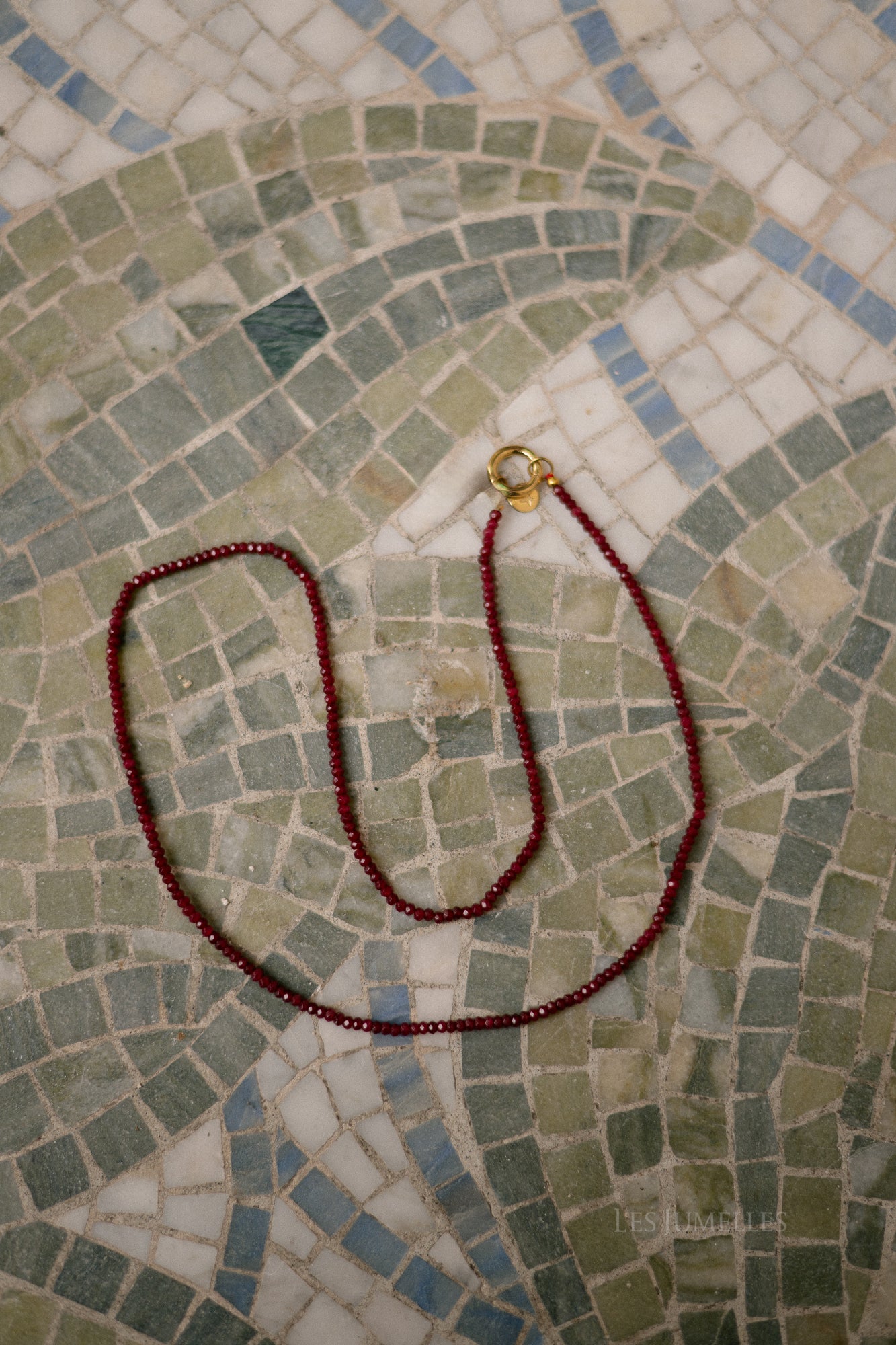 Roger red long necklace
