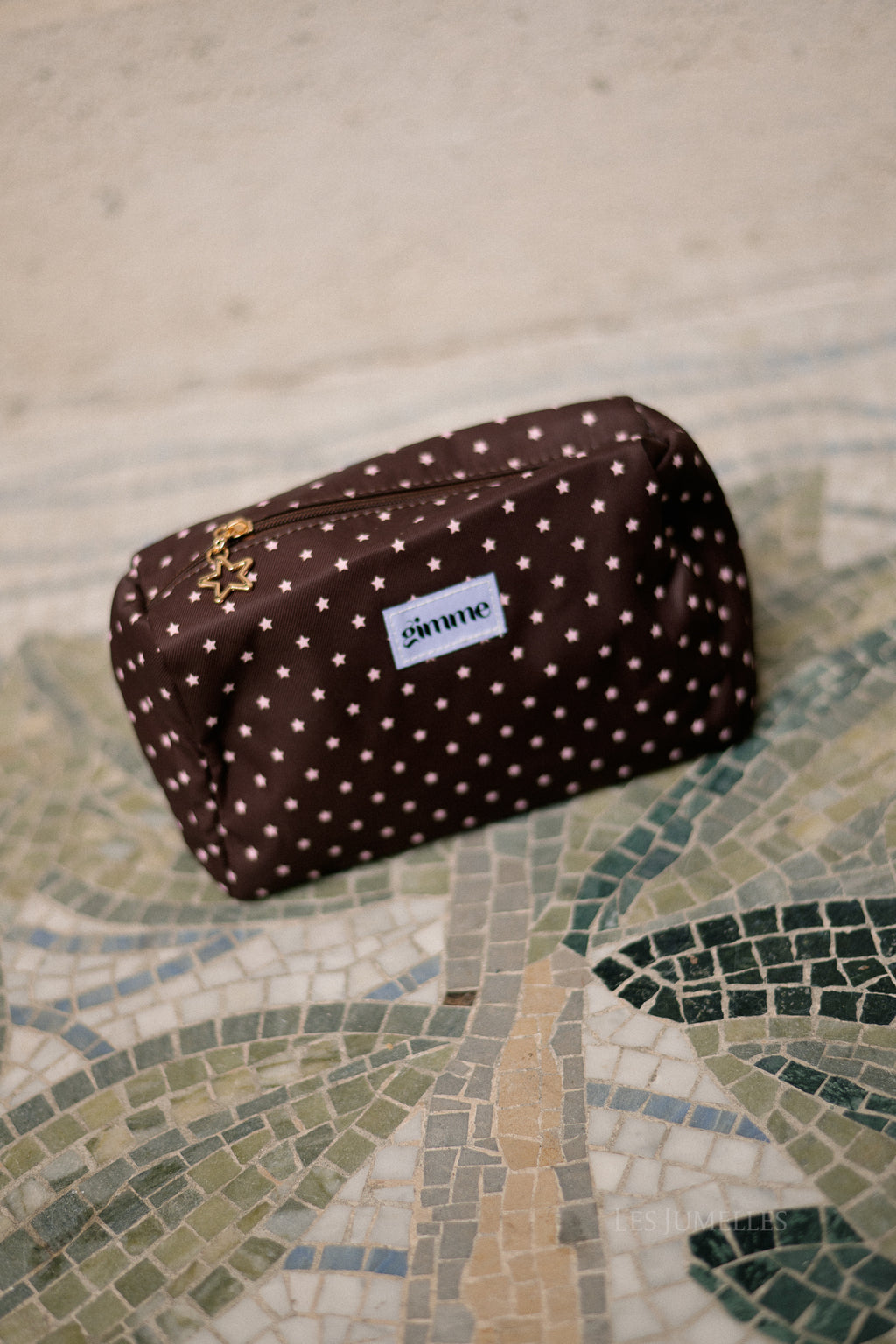 Make-up bag stars brown