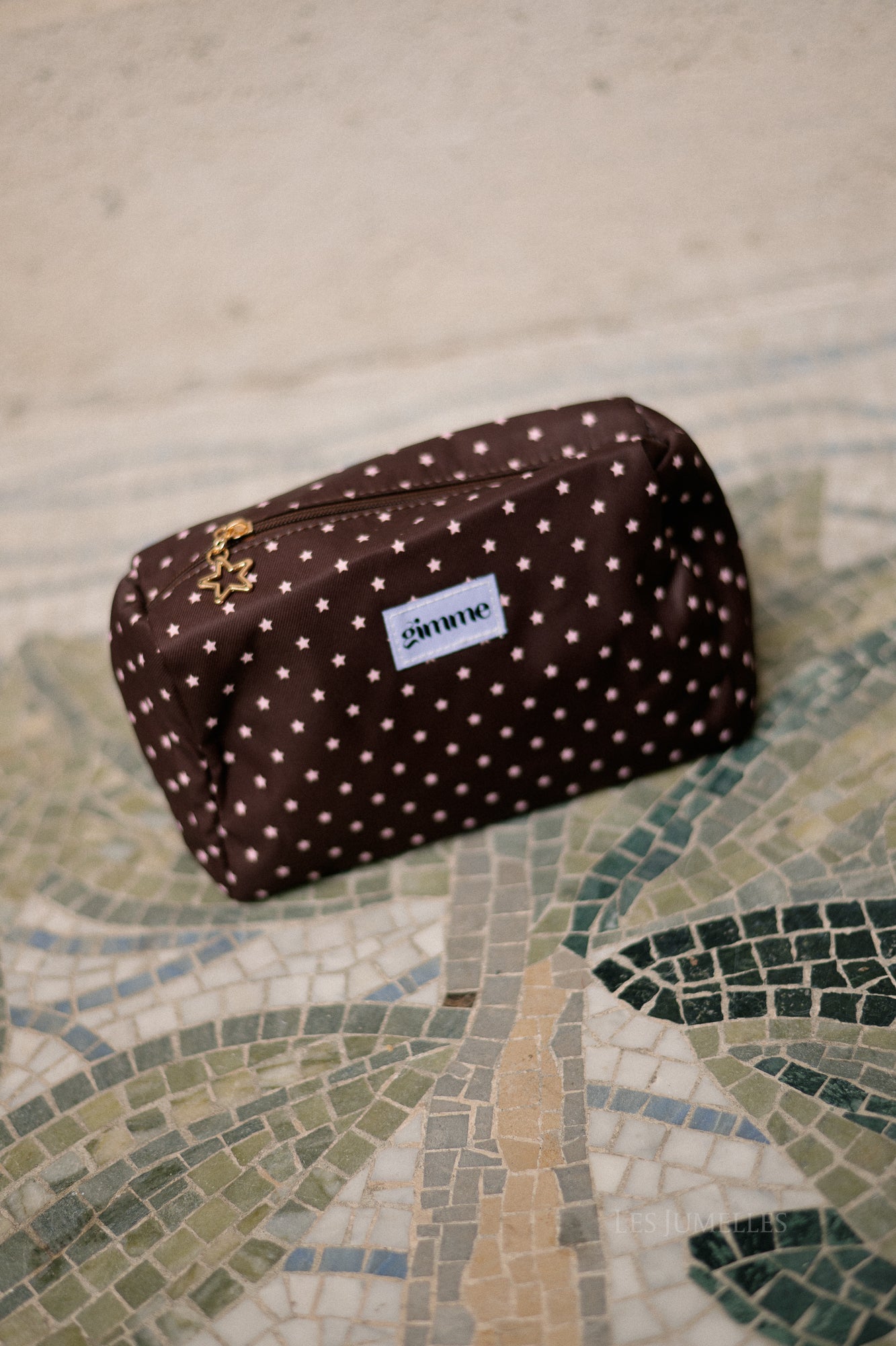 Make-up bag stars brown