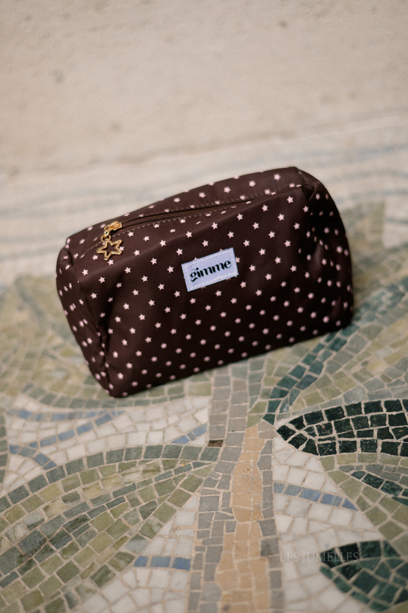 Make-up bag stars brown