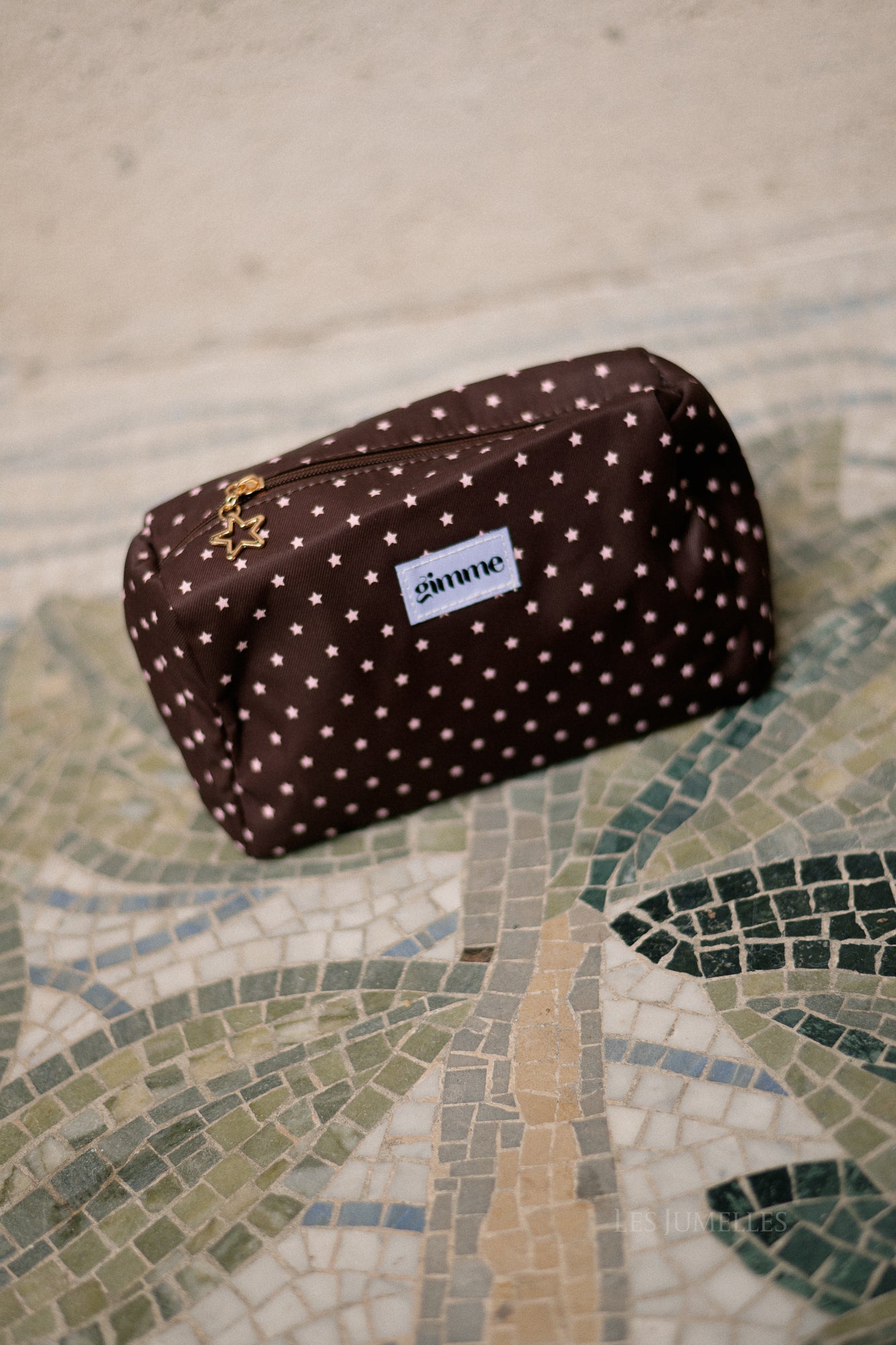 Make-up bag stars brown
