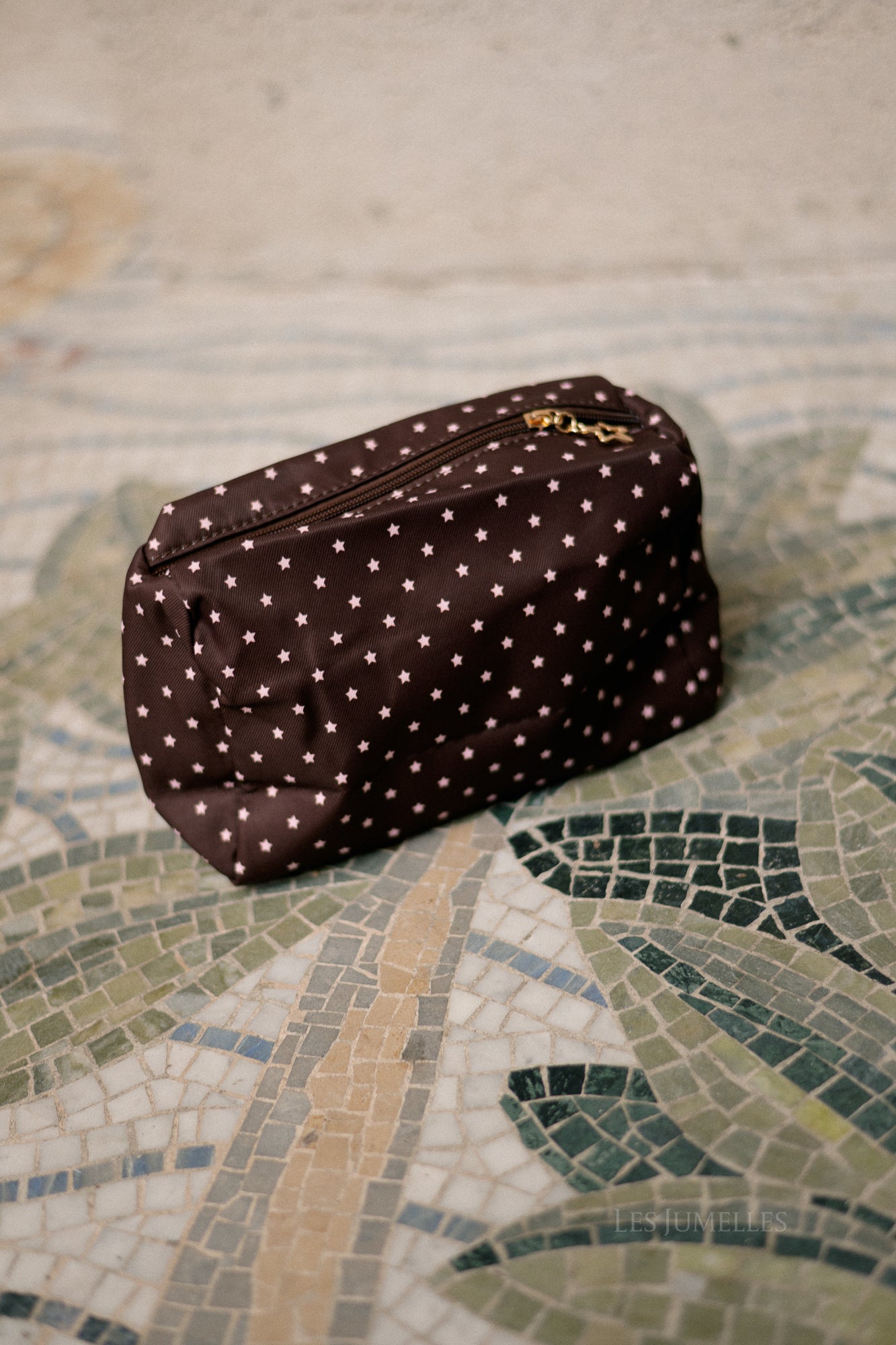 Make-up bag stars brown
