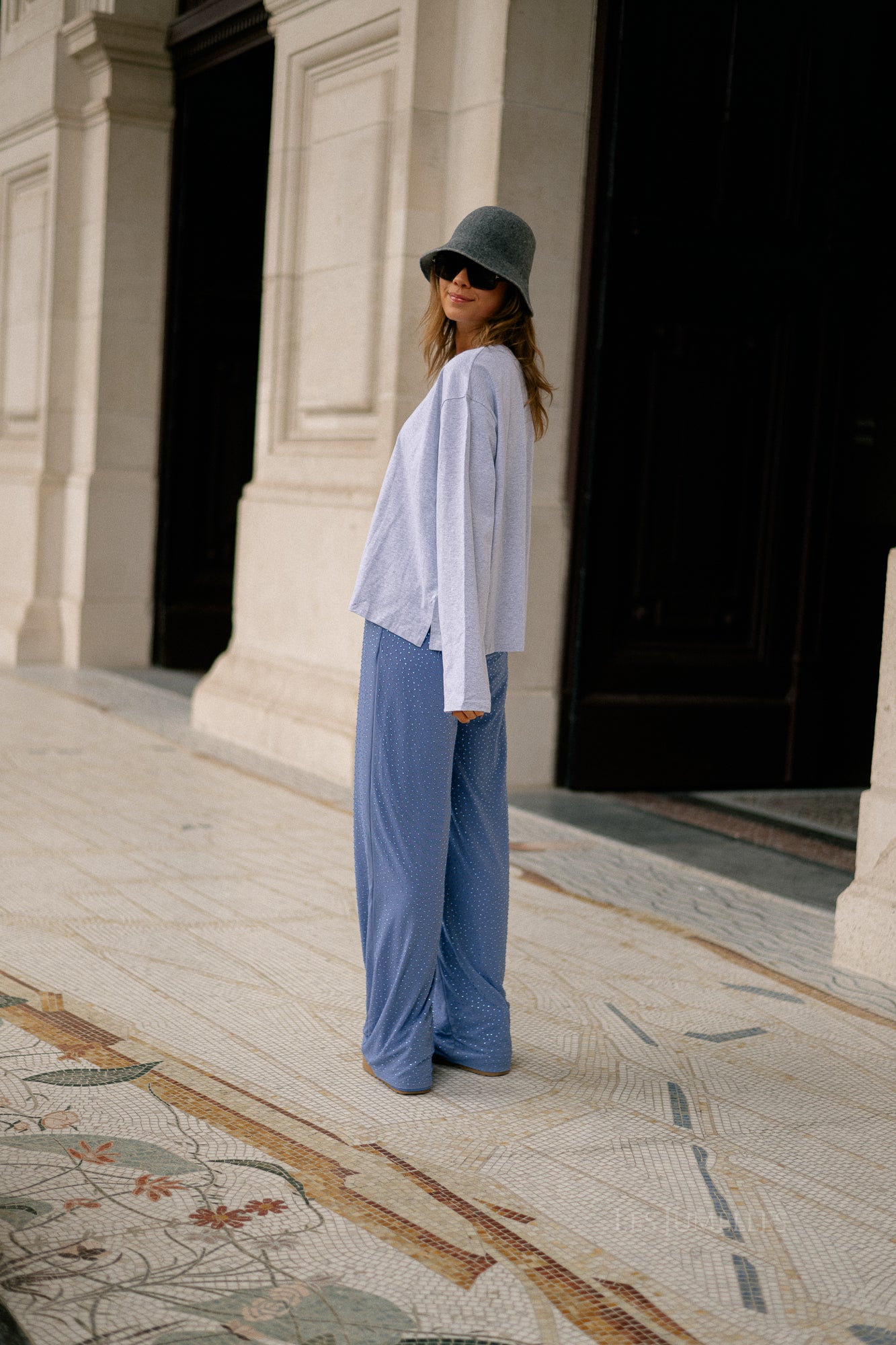 Holly pants icy blue