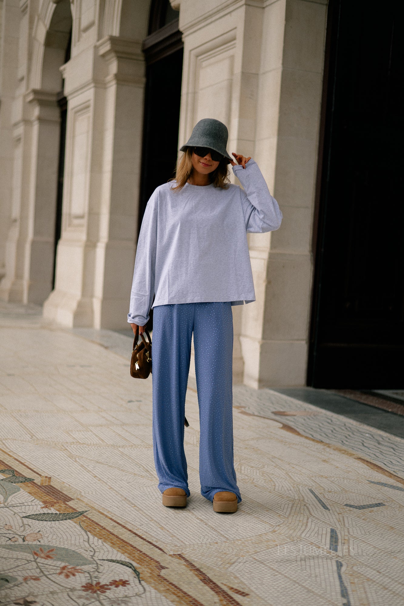 Holly pants icy blue