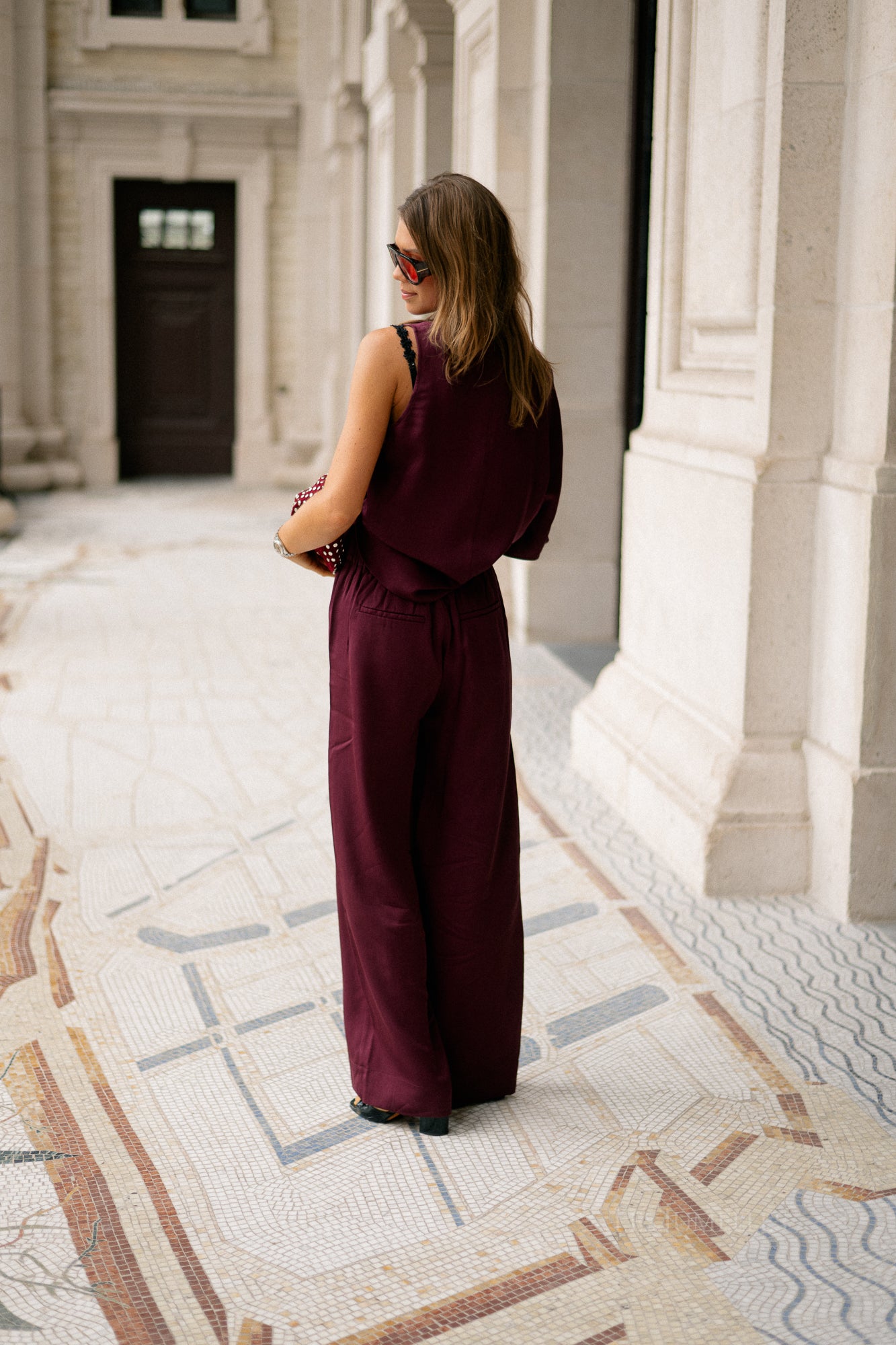 SLFLaurina MW wide pant fig