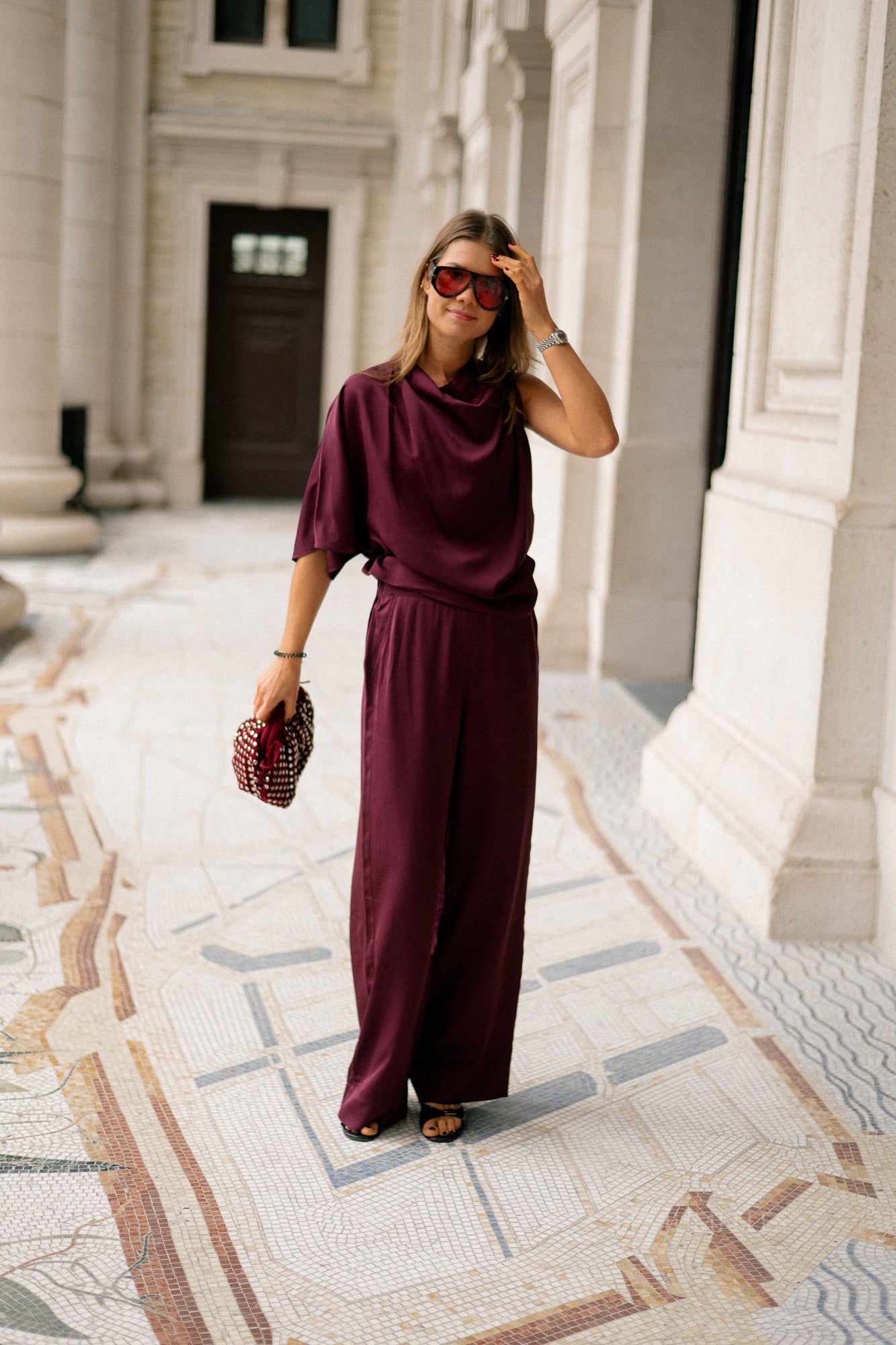 SLFLaurina MW wide pant fig