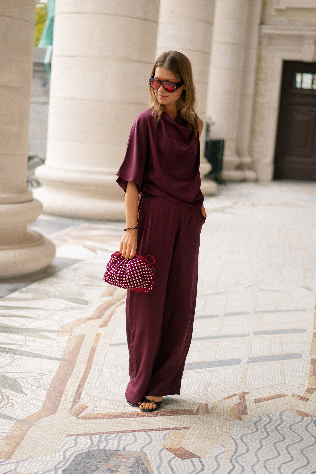 SLFLaurina MW wide pant fig