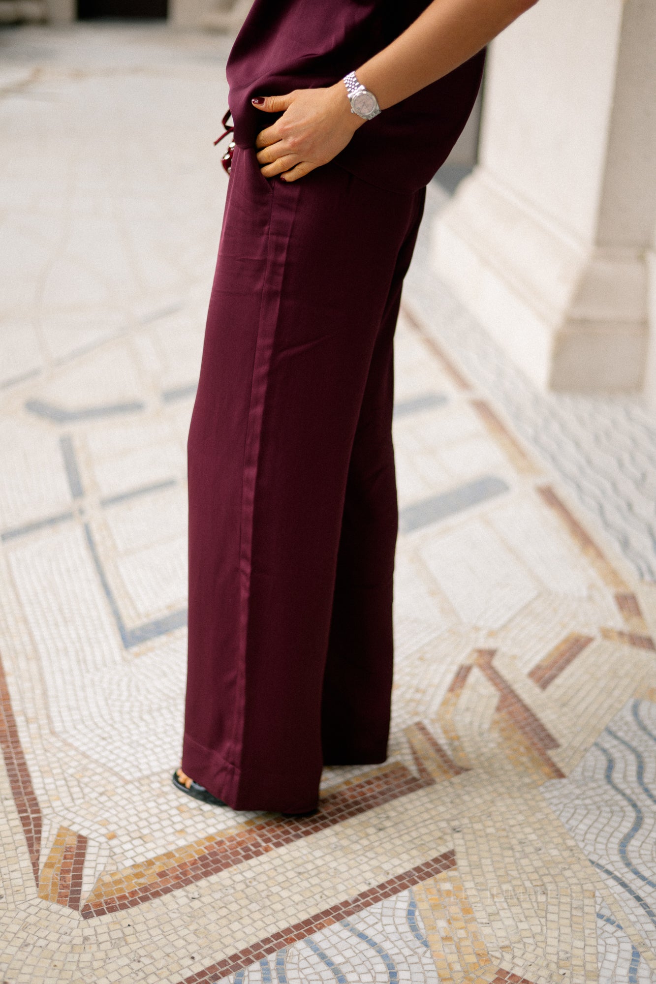 SLFLaurina MW wide pant fig