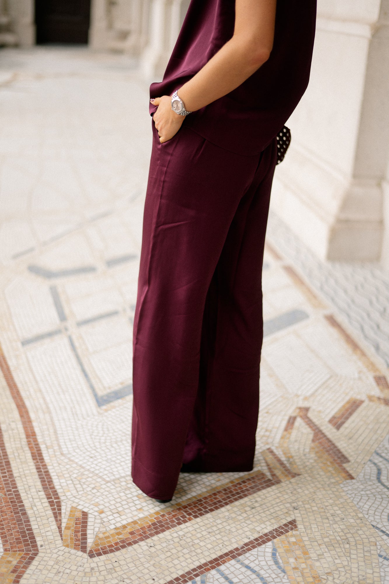 SLFLaurina MW wide pant fig