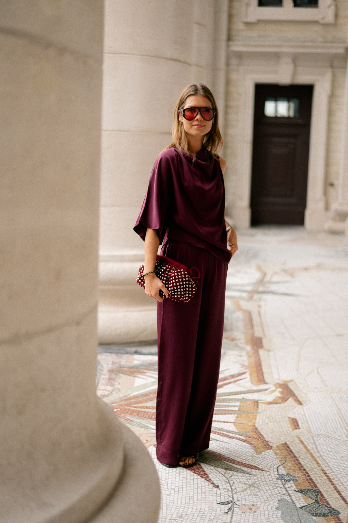 SLFLaurina MW wide pant fig