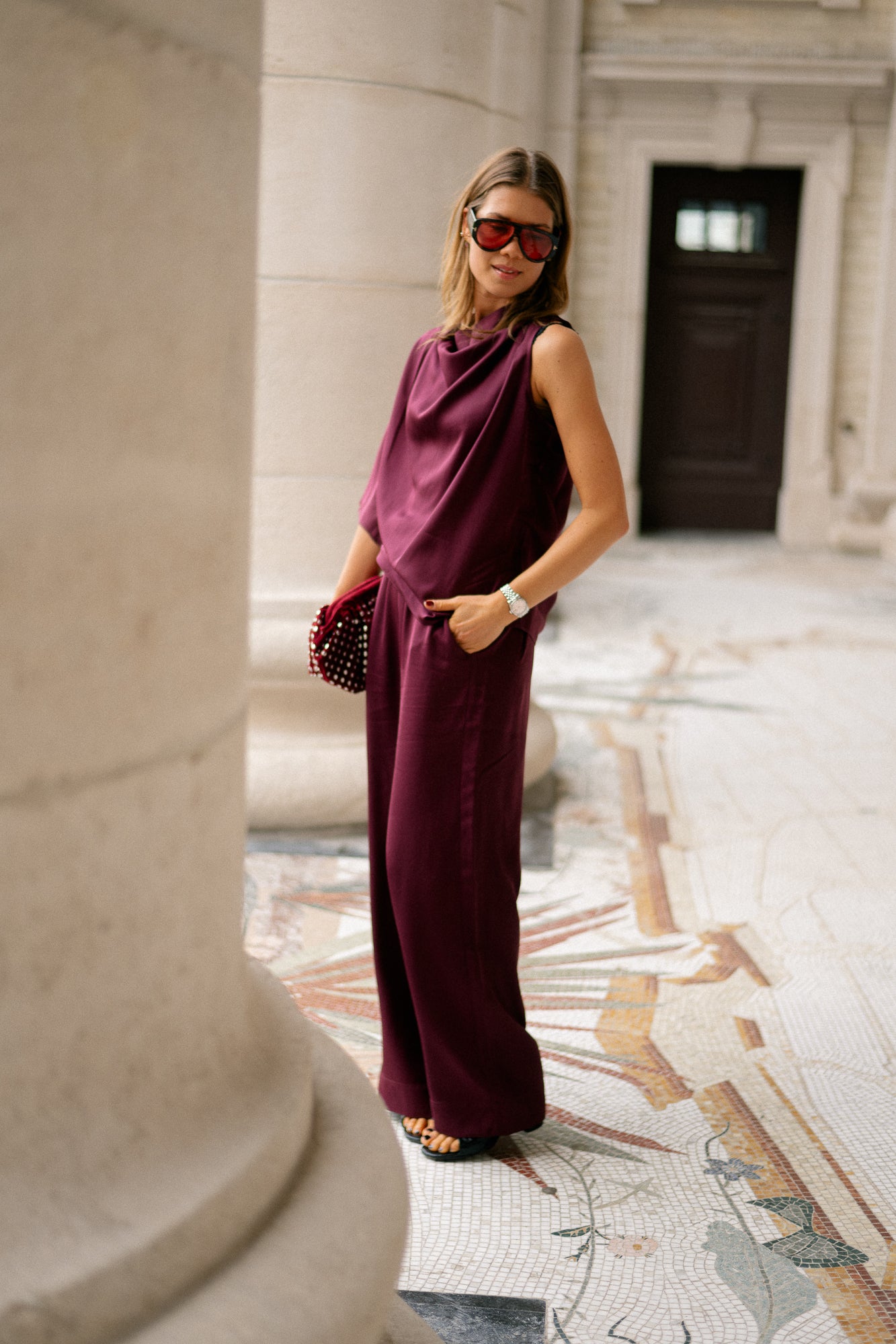 SLFLaurina MW wide pant fig