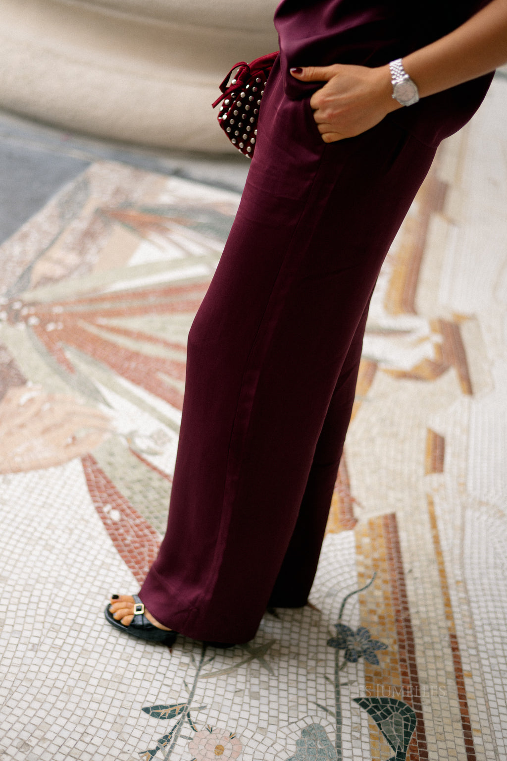 SLFLaurina MW wide pant fig