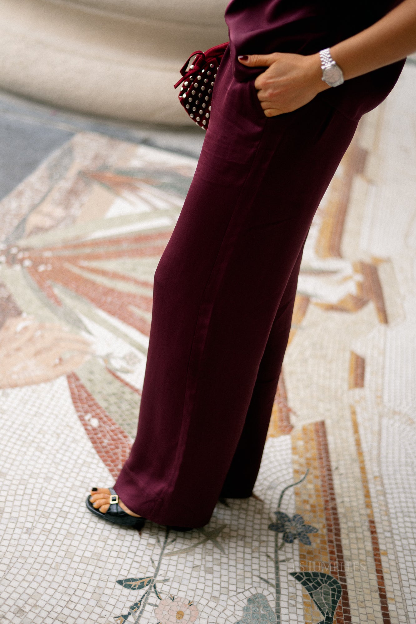 SLFLaurina MW wide pant fig