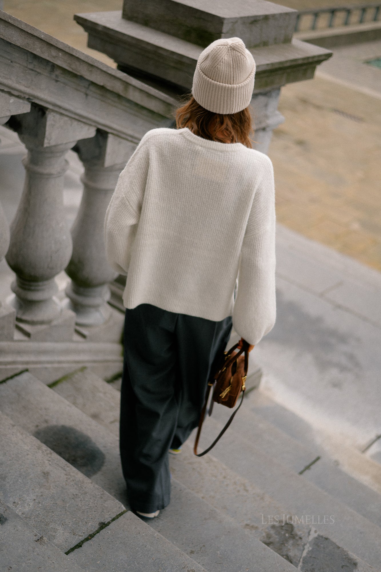 GZAlpha shimmer pullover ivory with lurex