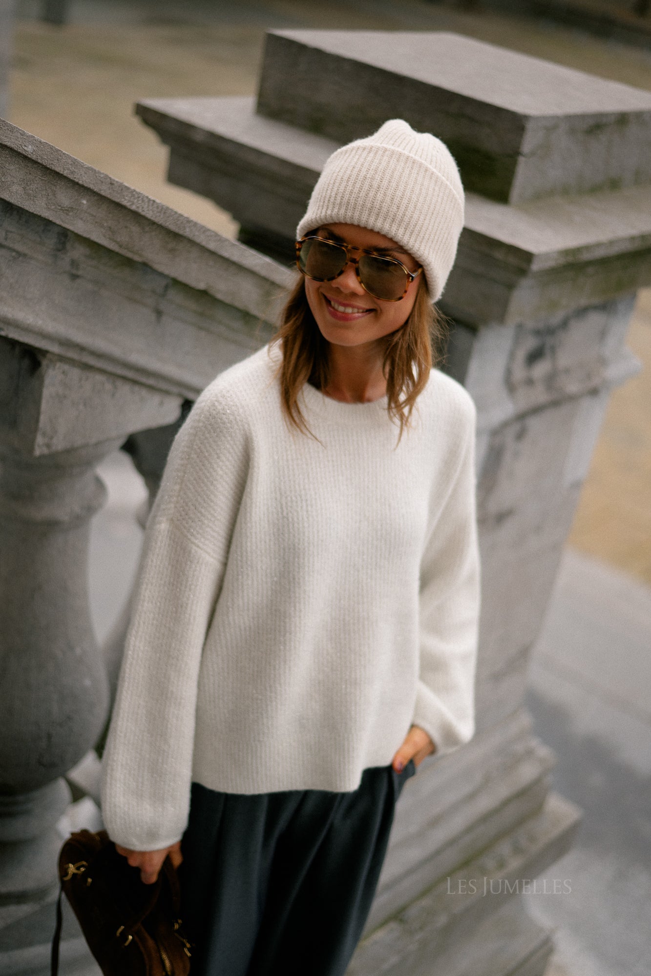 SLFMary knit wool beanie birch