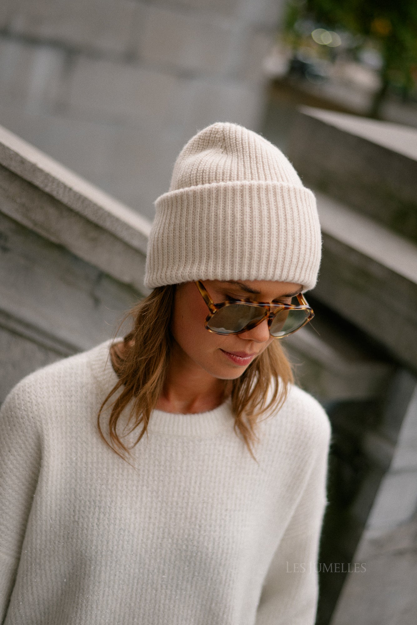 SLFMary knit wool beanie birch