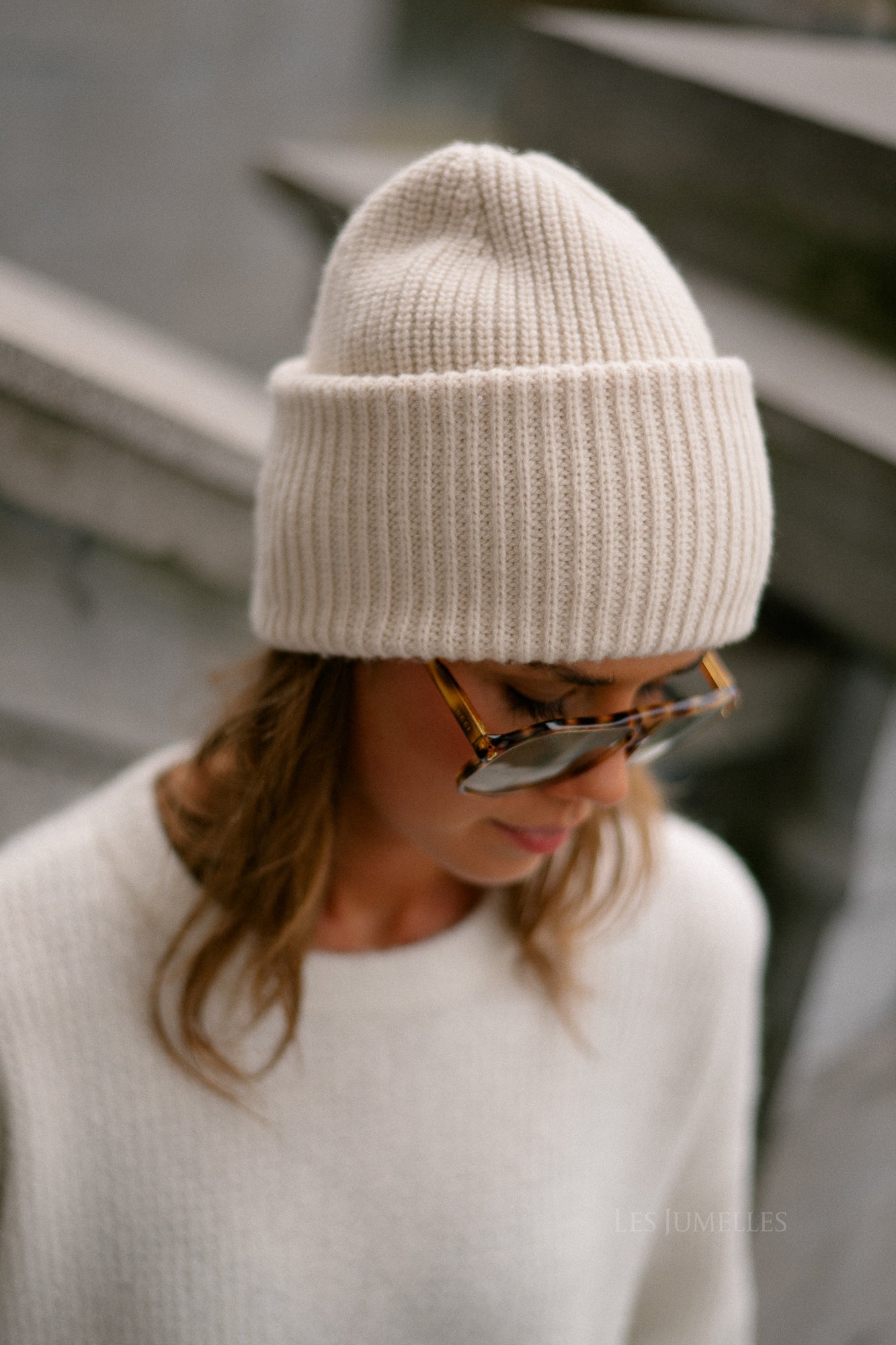 SLFMary knit wool beanie birch