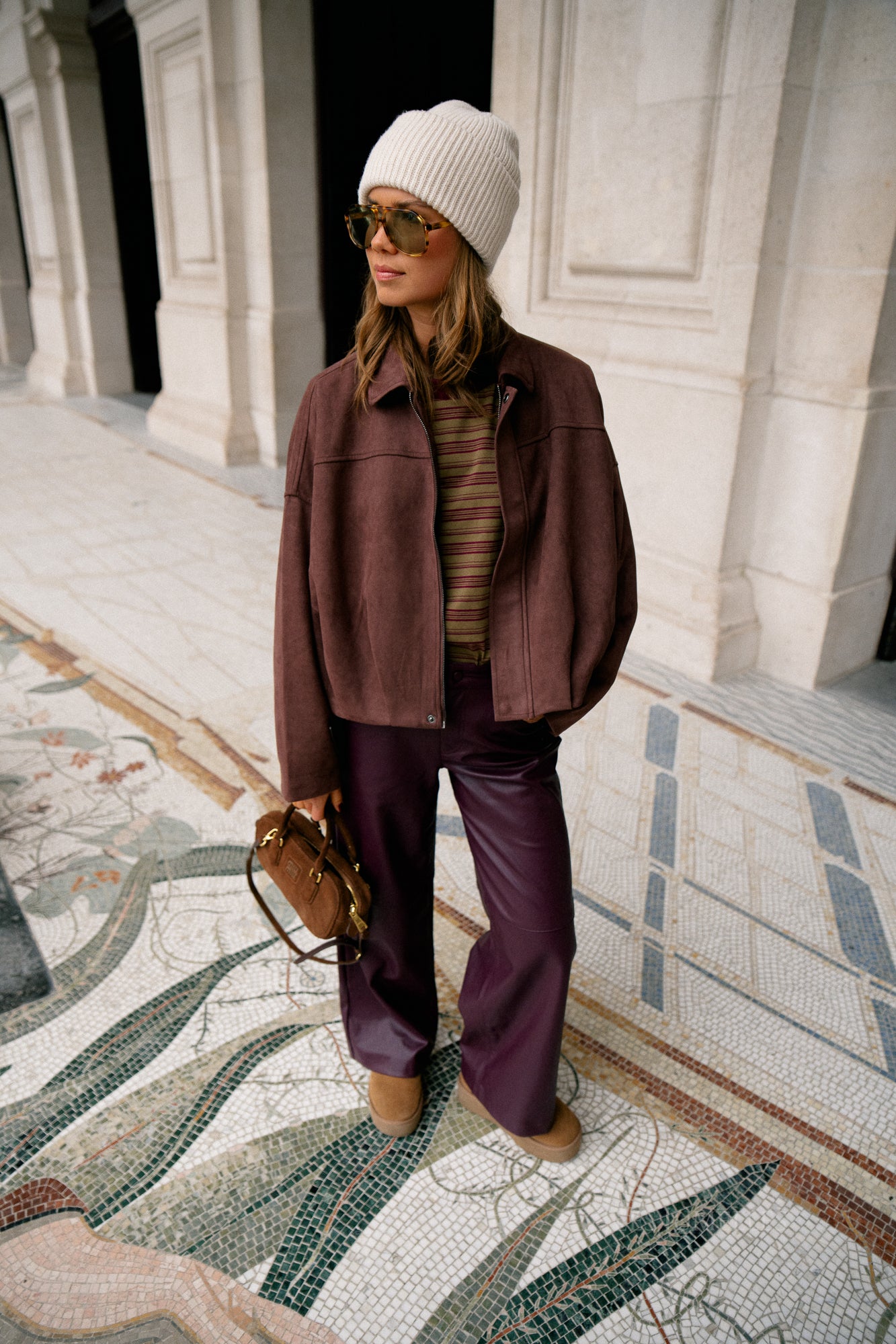 VIAnnie RW pants coated fig