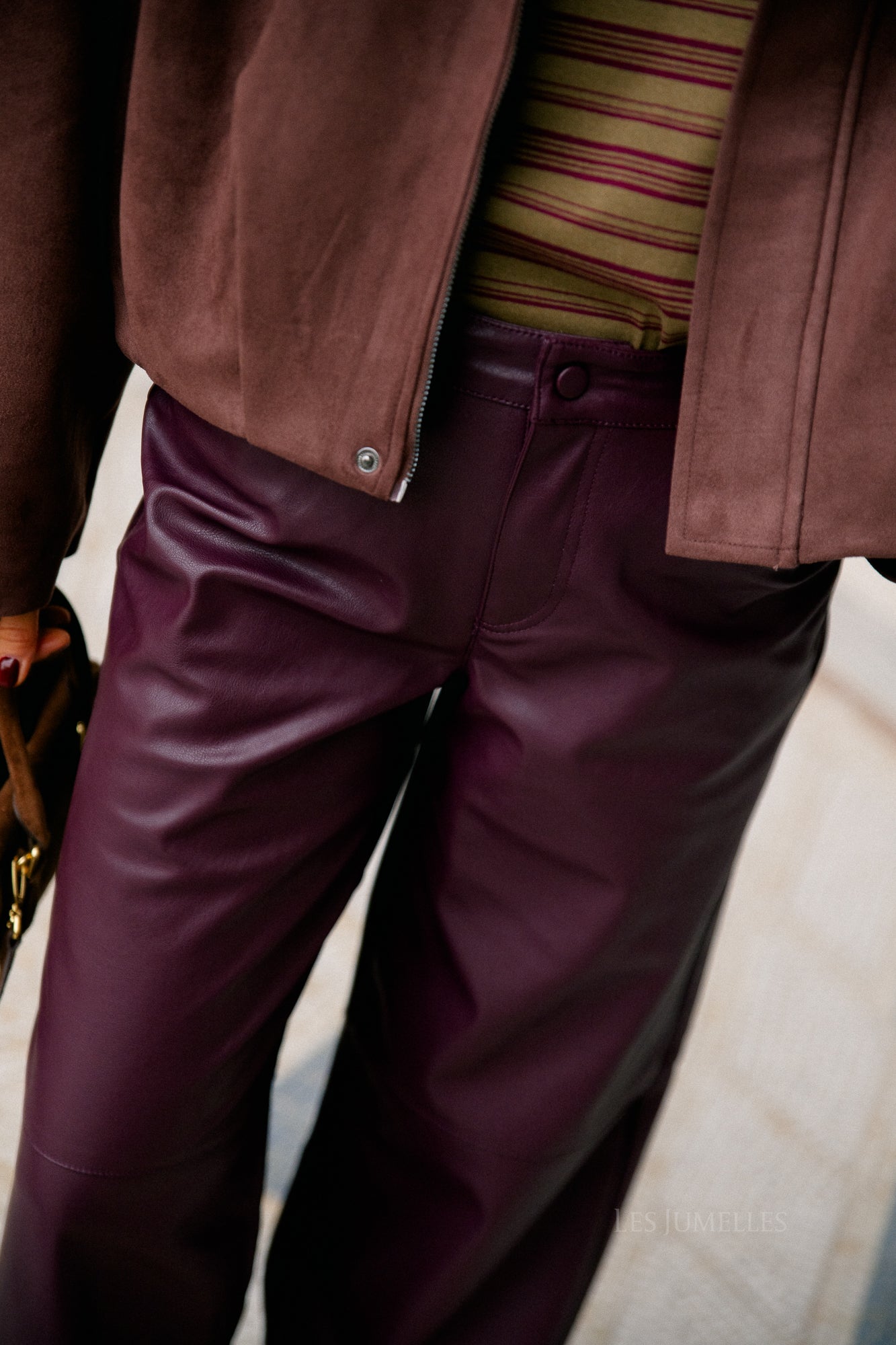 VIAnnie RW pants coated fig