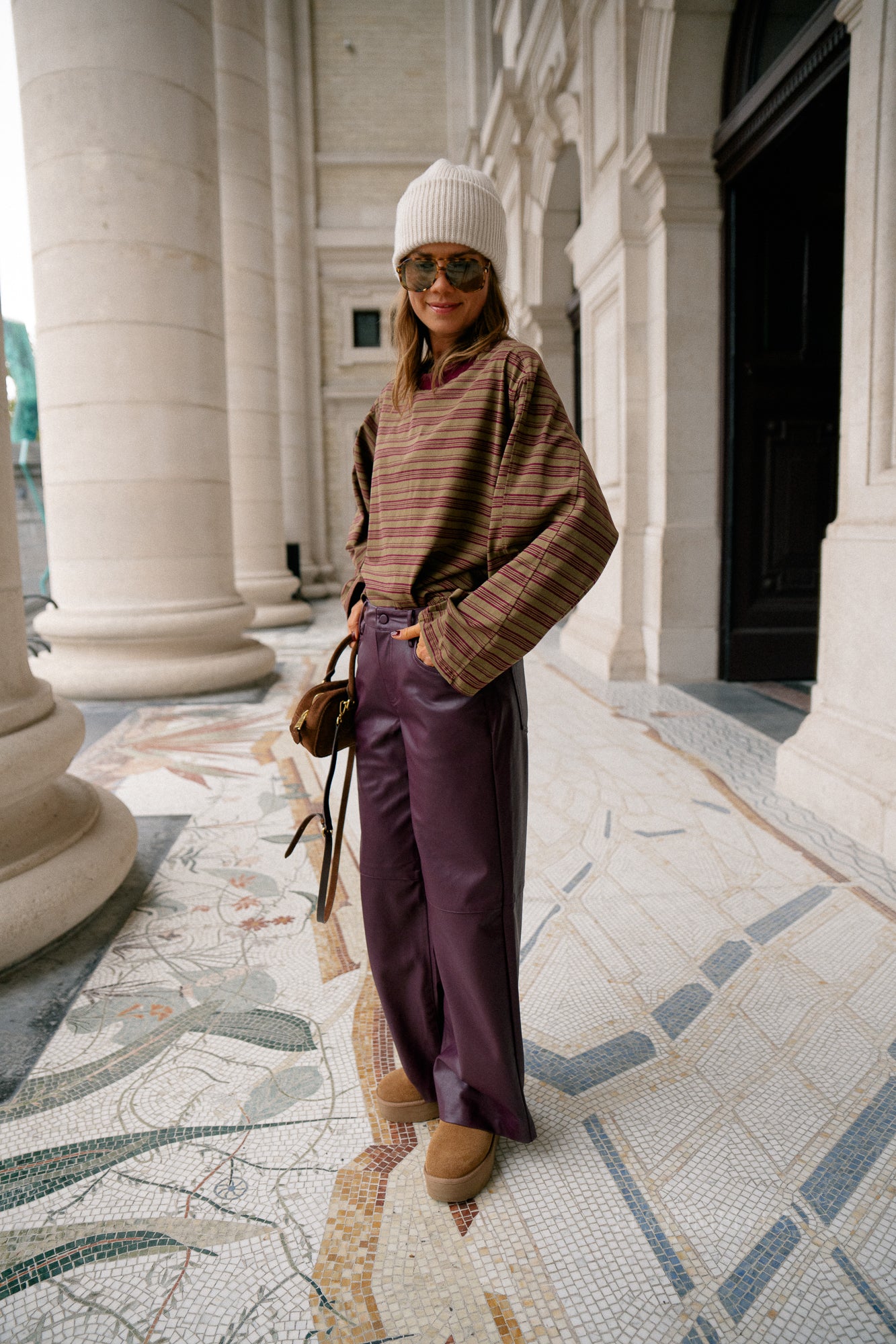 VIAnnie RW pants coated fig