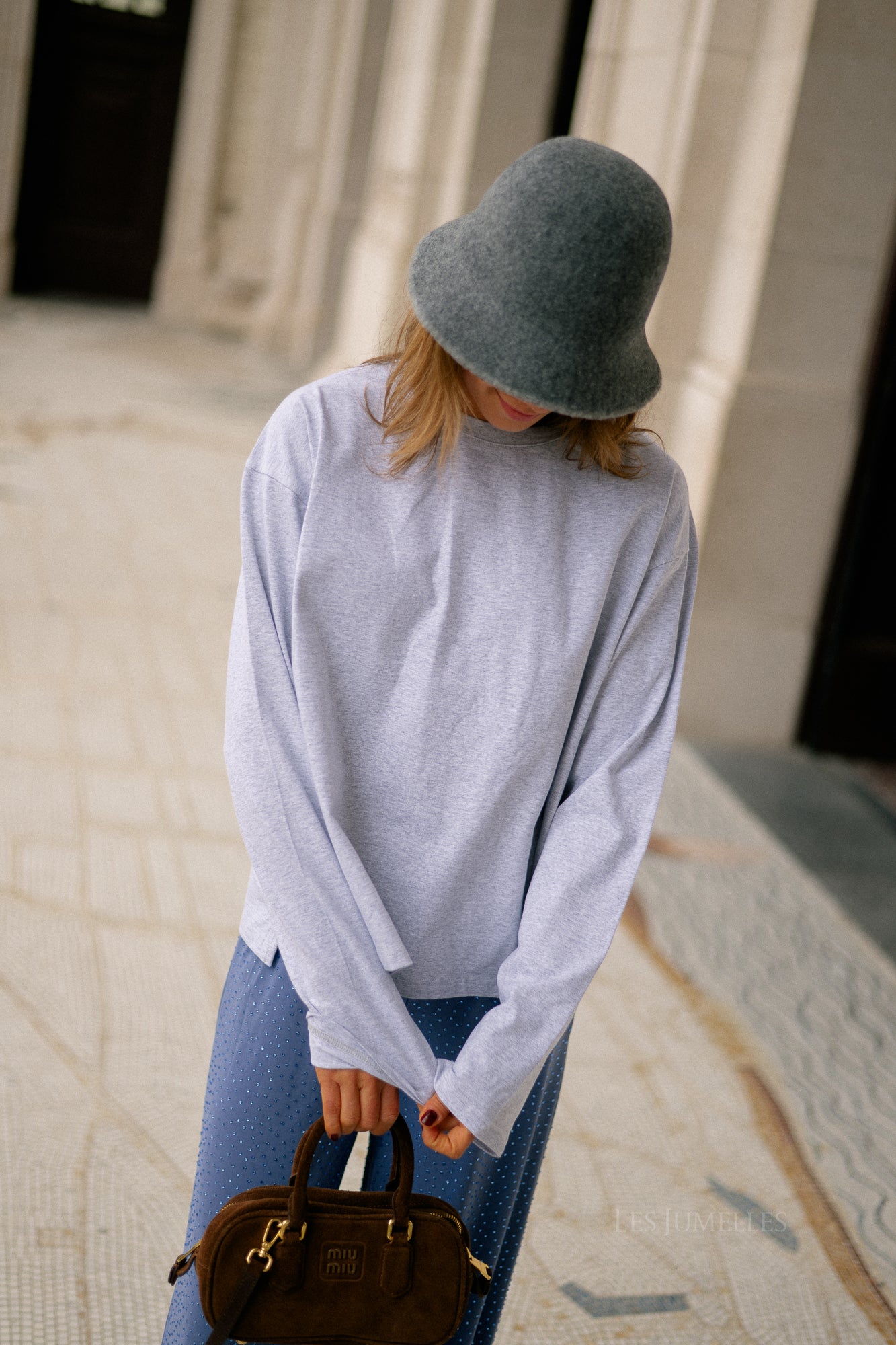 Gloria longsleeve light grey