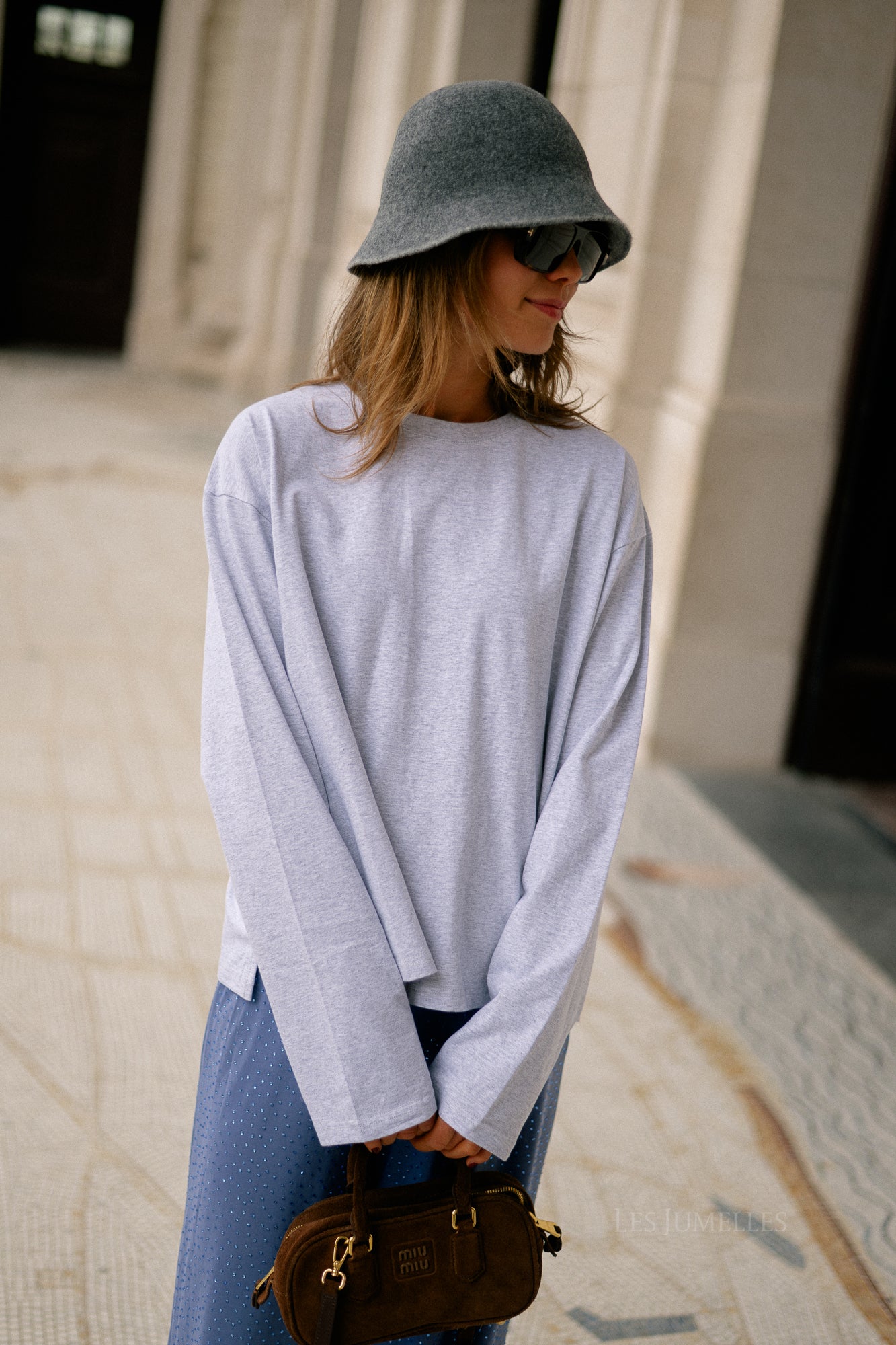 Gloria longsleeve light grey