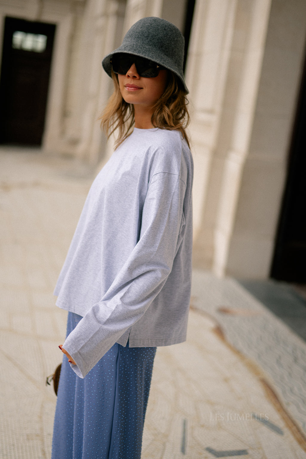 Gloria longsleeve light grey