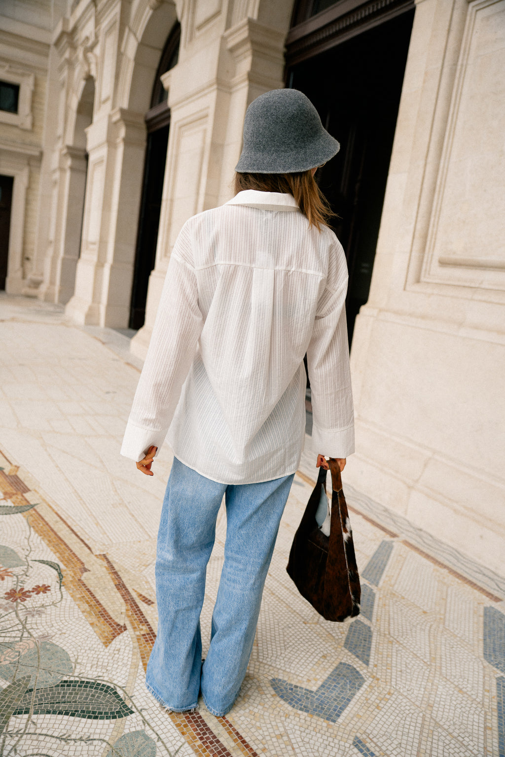 OBJEthel L/S shirt cloud dancer