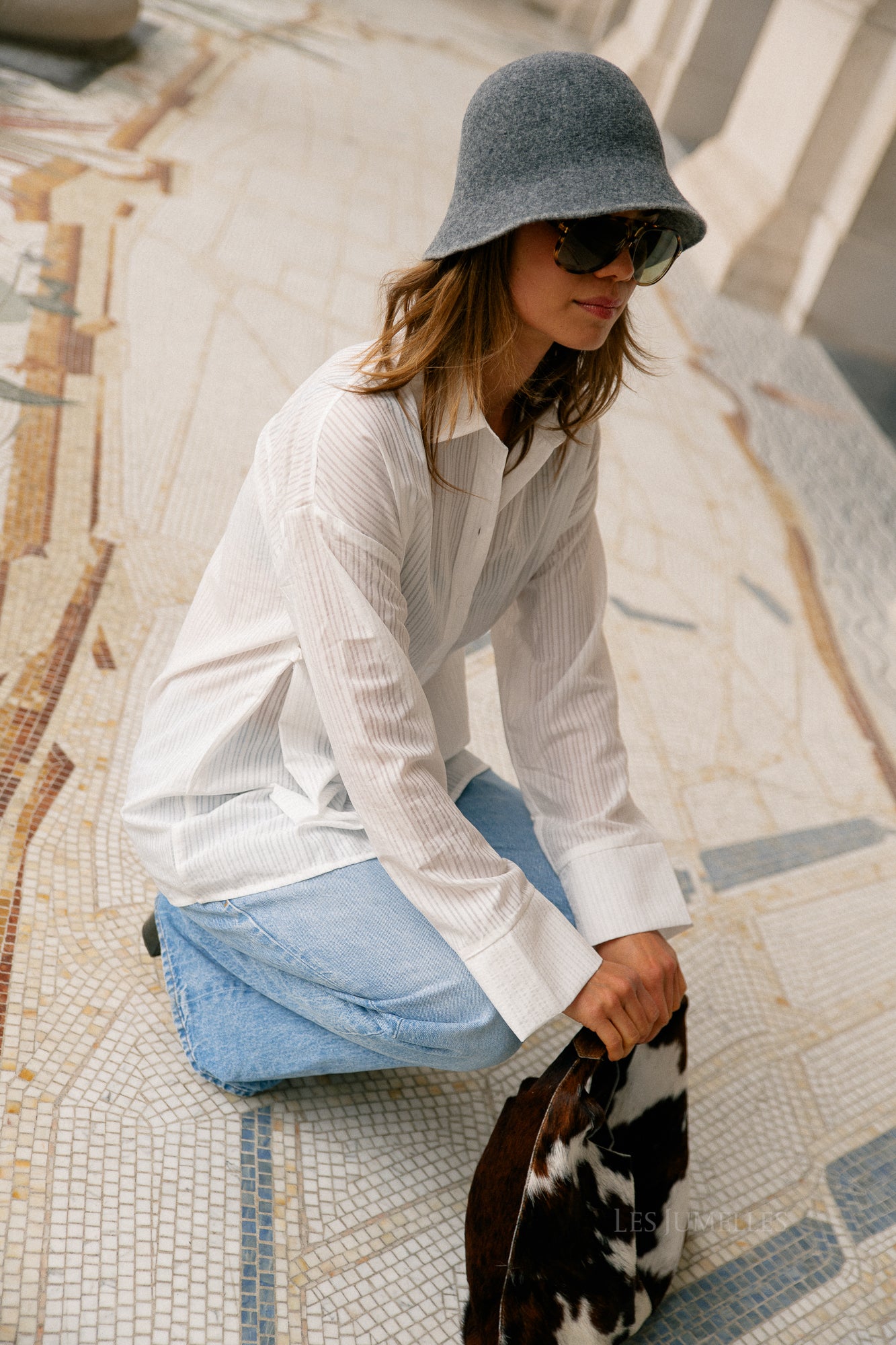 OBJEthel L/S shirt cloud dancer