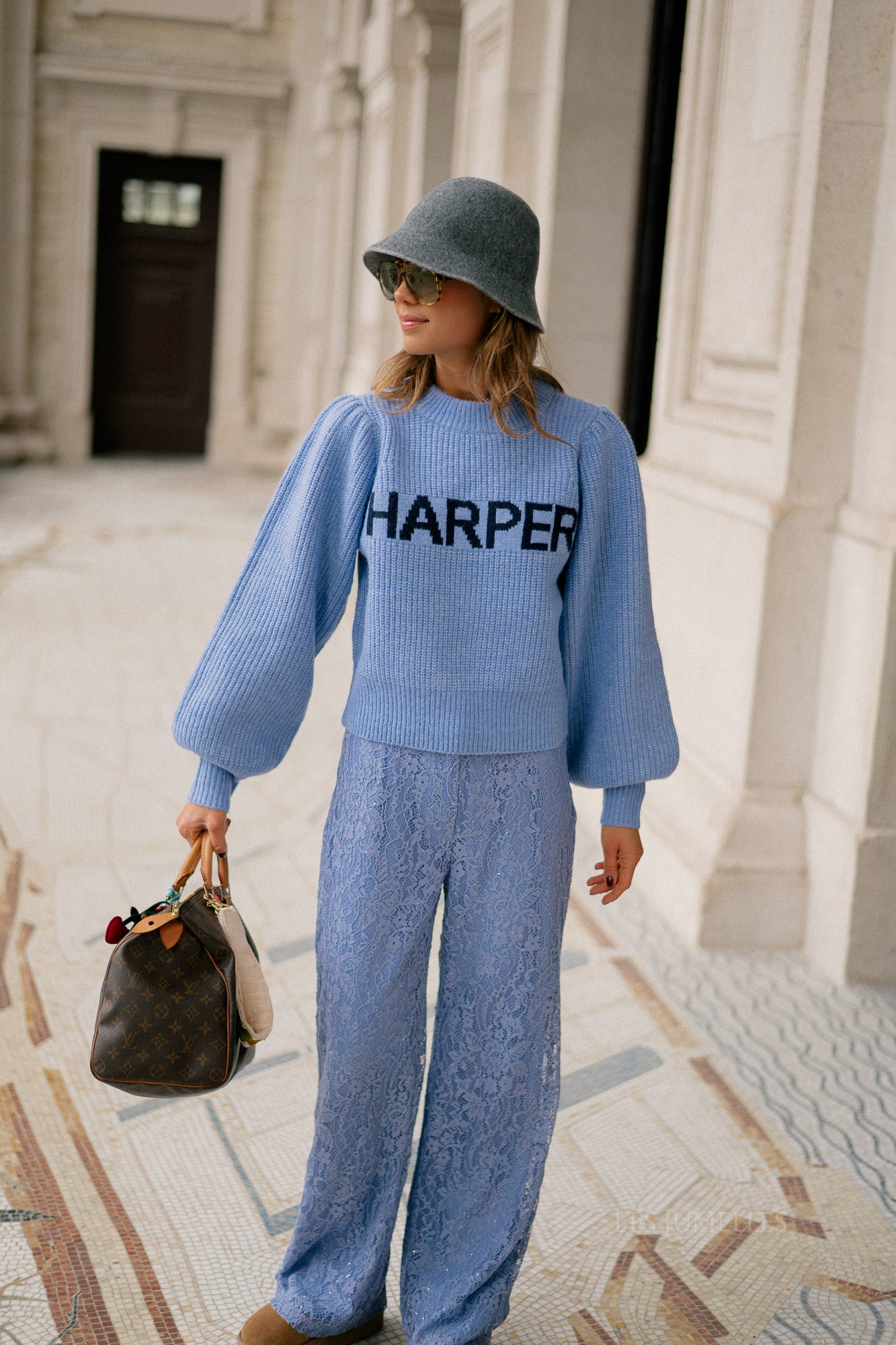 Lysanne jumper icy blue