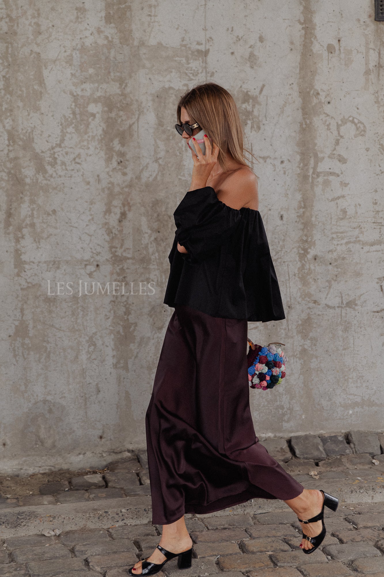 YASPella HW maxi rok bordeaux