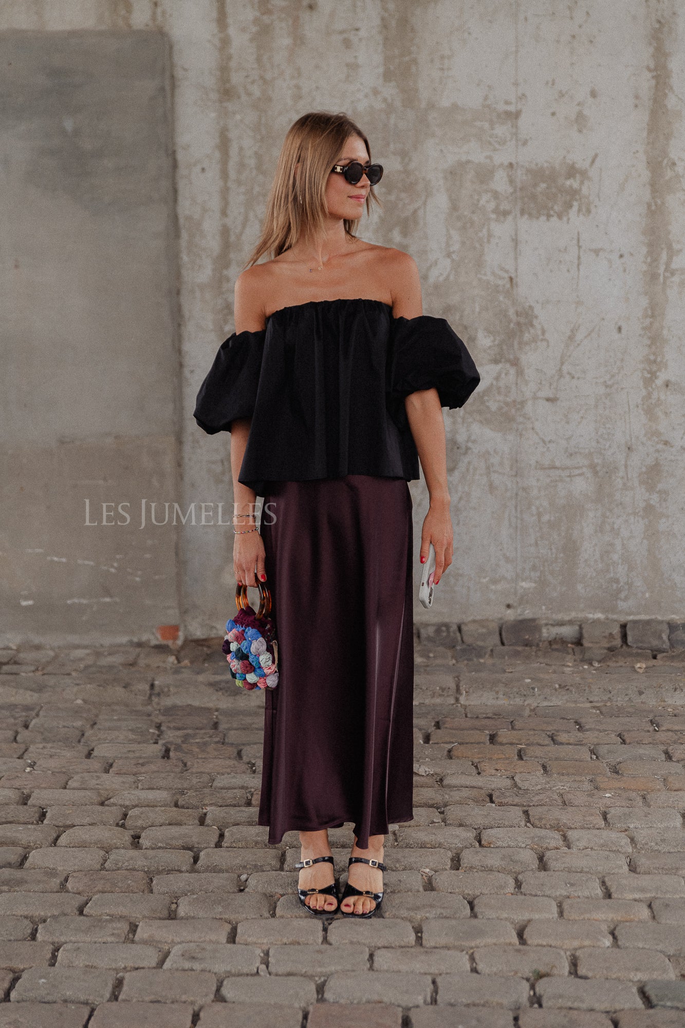 YASPella HW maxi rok bordeaux