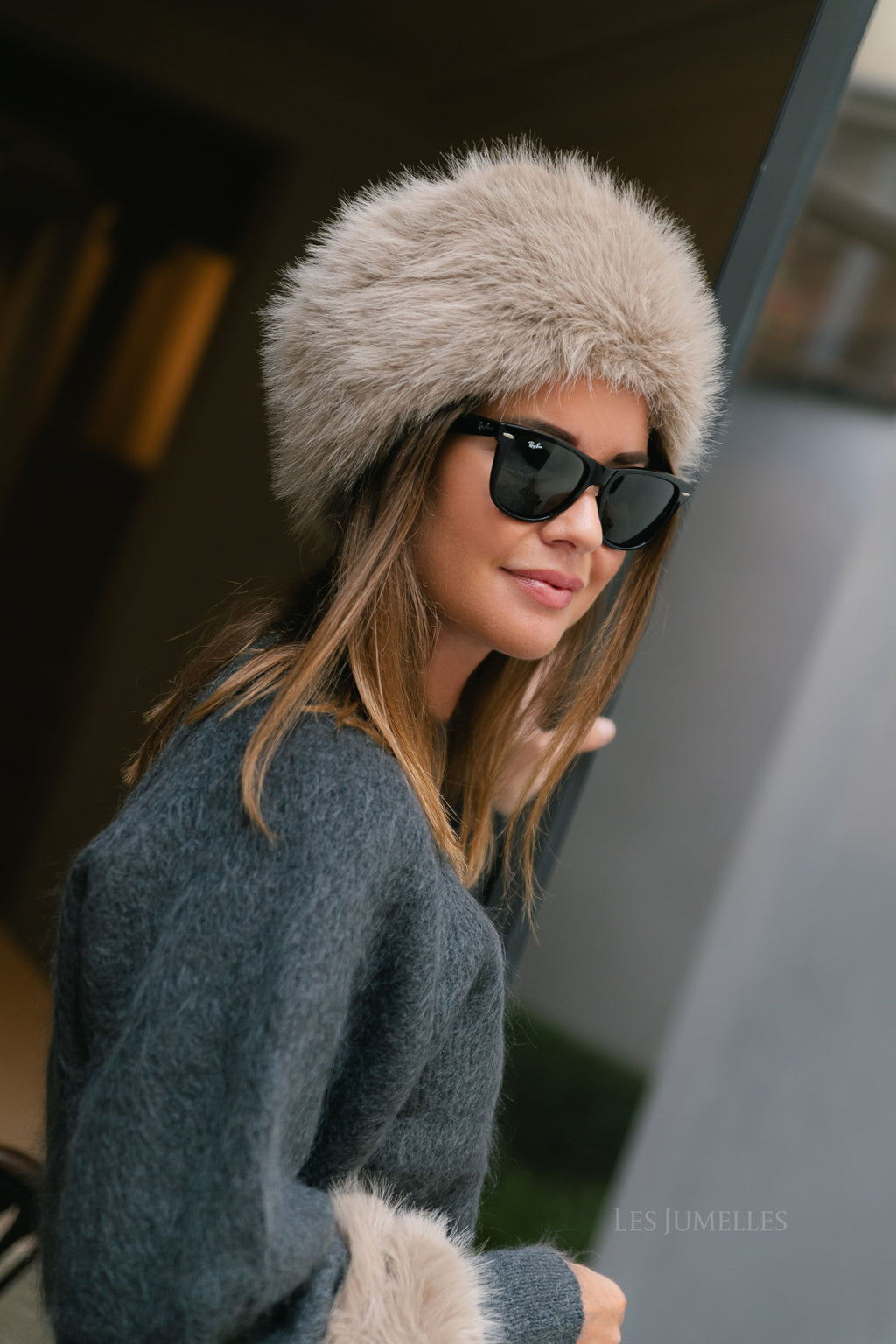 VIMolly pillbox hat natural melange