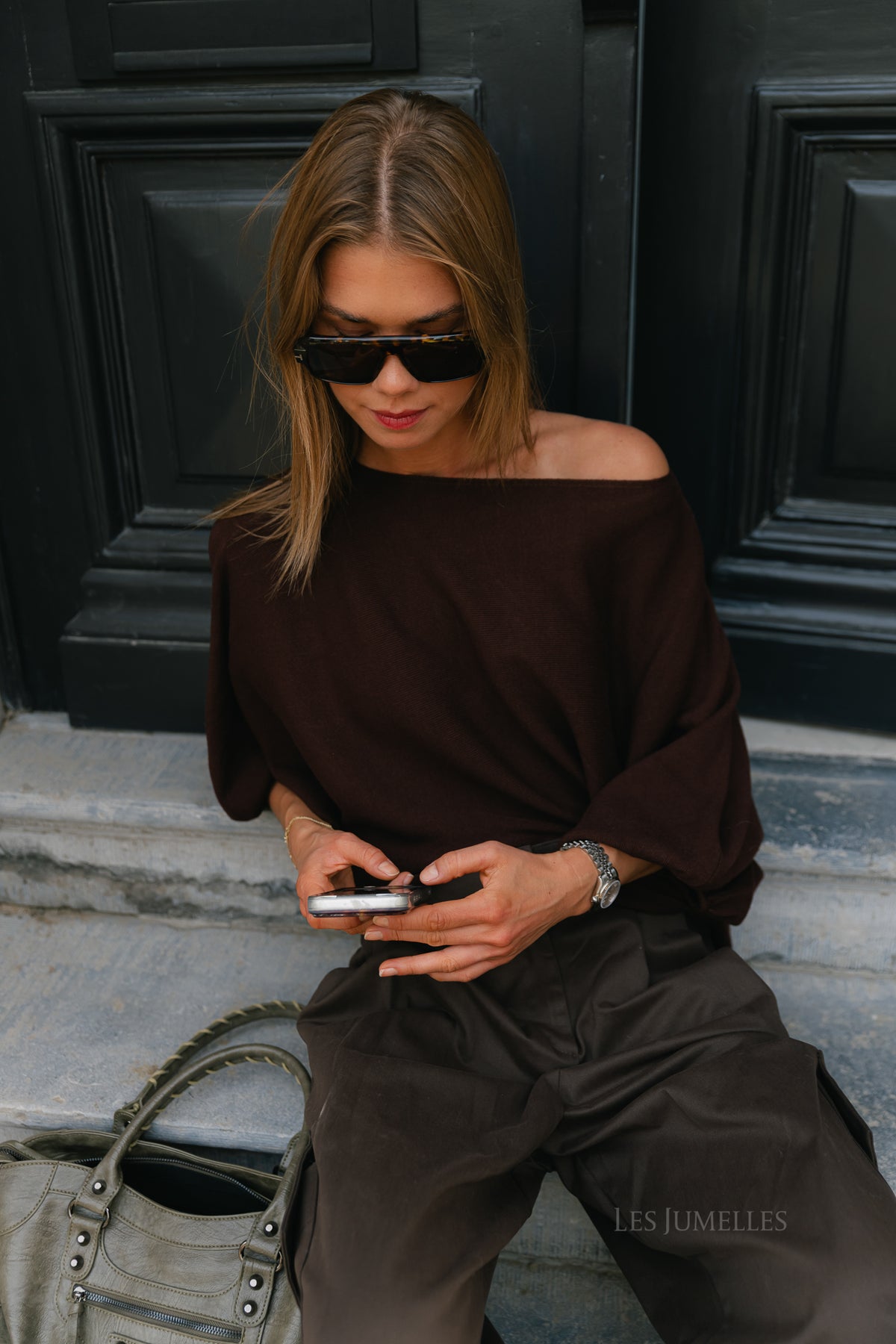 Charline cropped sweater burgundy