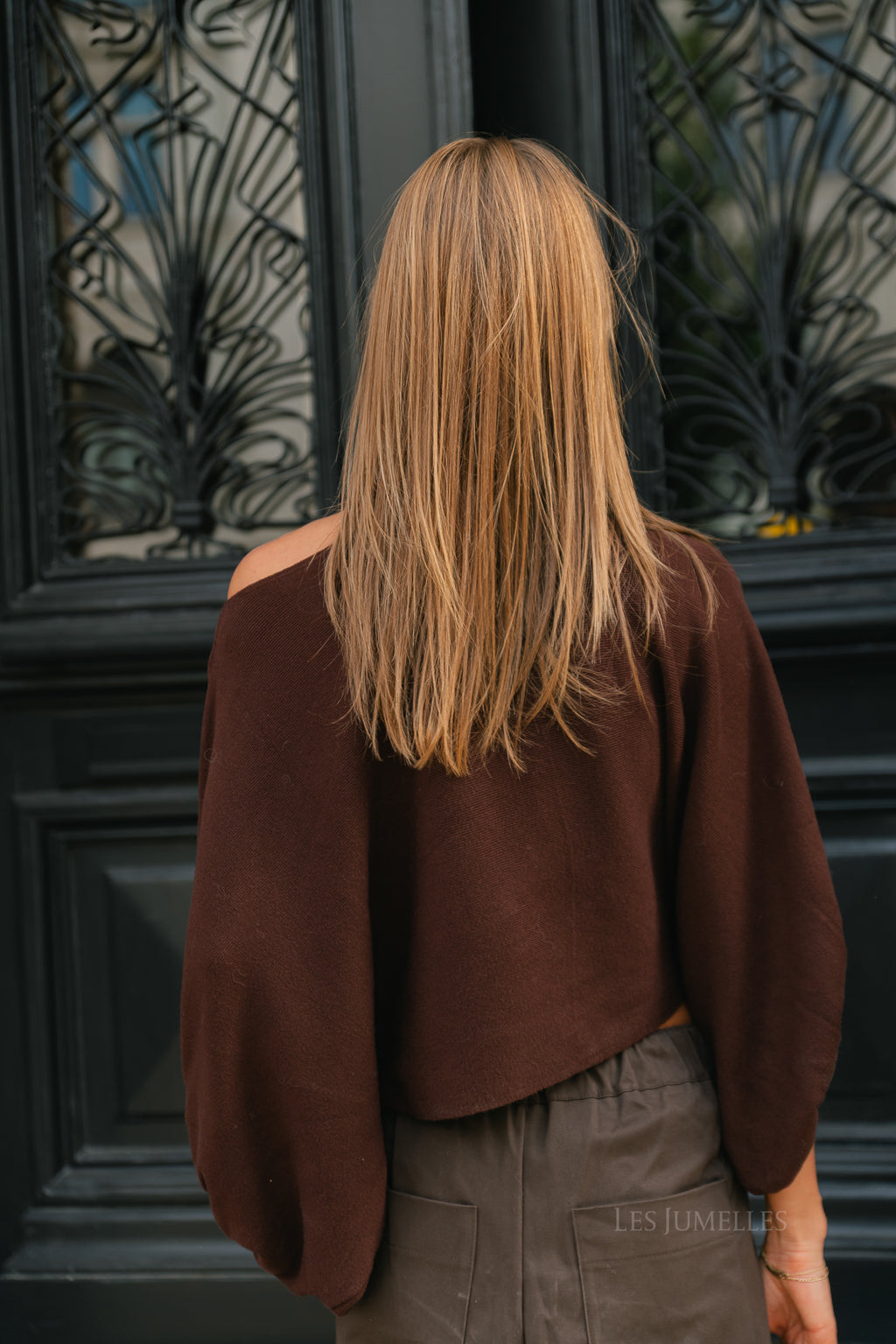 Charline cropped sweater burgundy