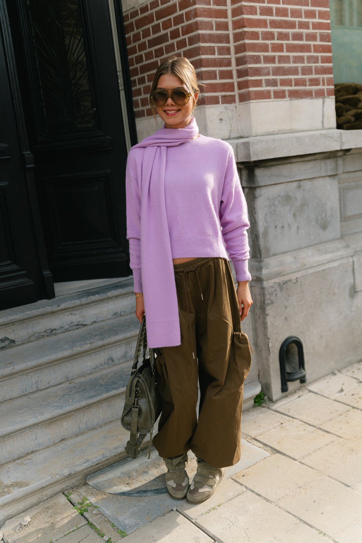 Mila LS knitted jumper lilac