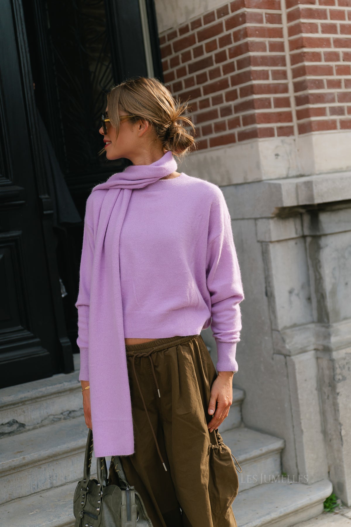 Mila LS knitted jumper lilac