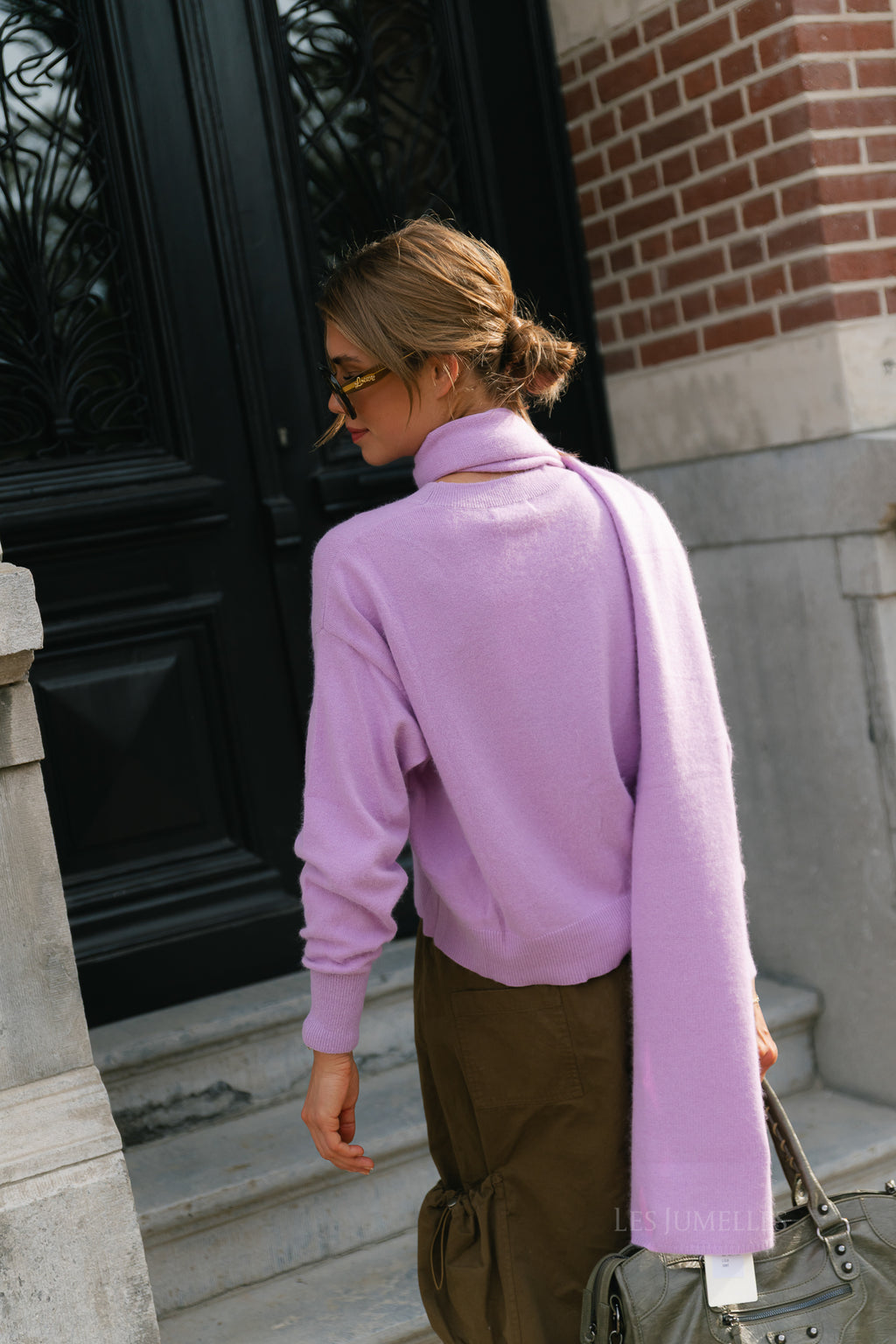 Mila knitted scarf lilac