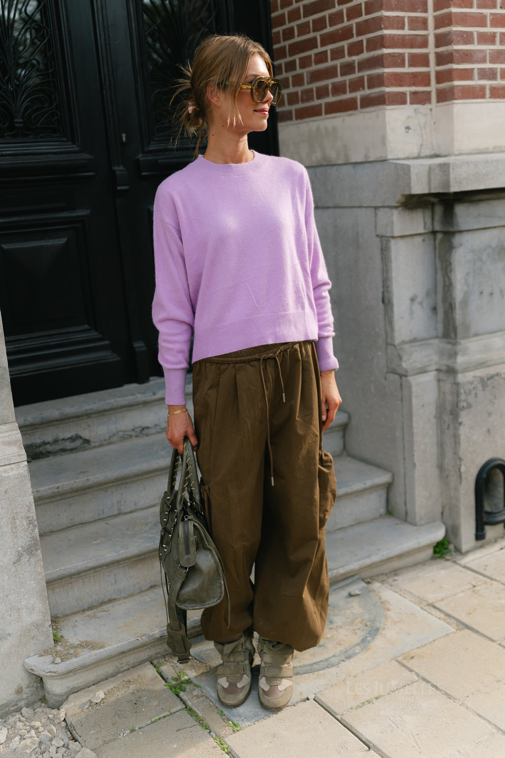Mila LS knitted jumper lilac