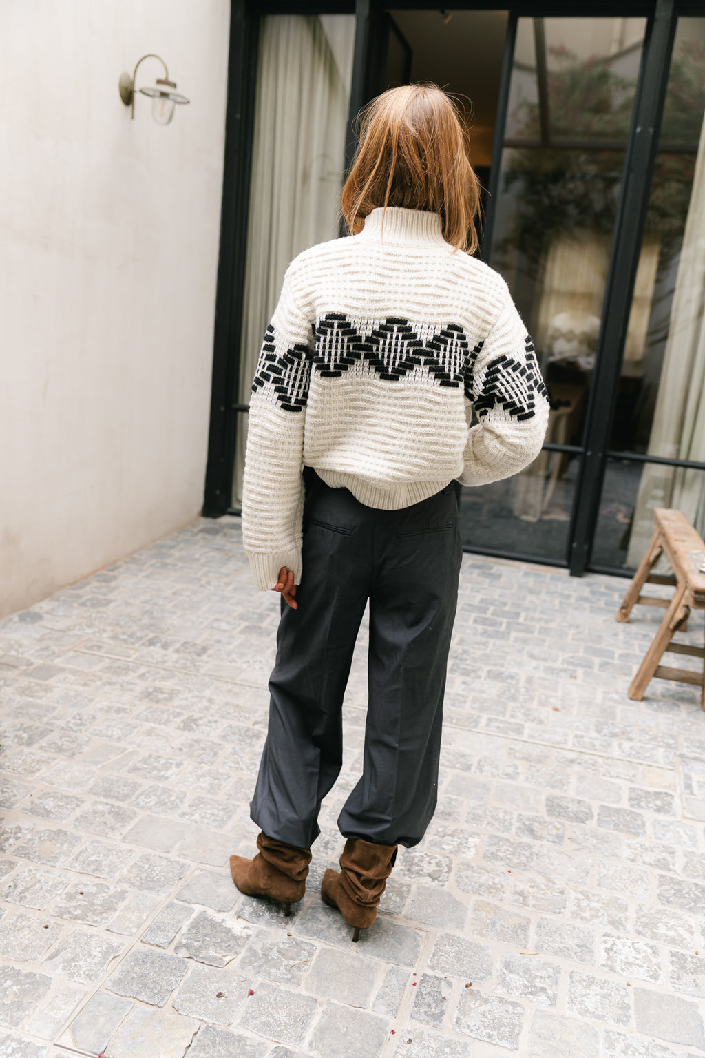 ROUSadia wide trouser dark grey melange
