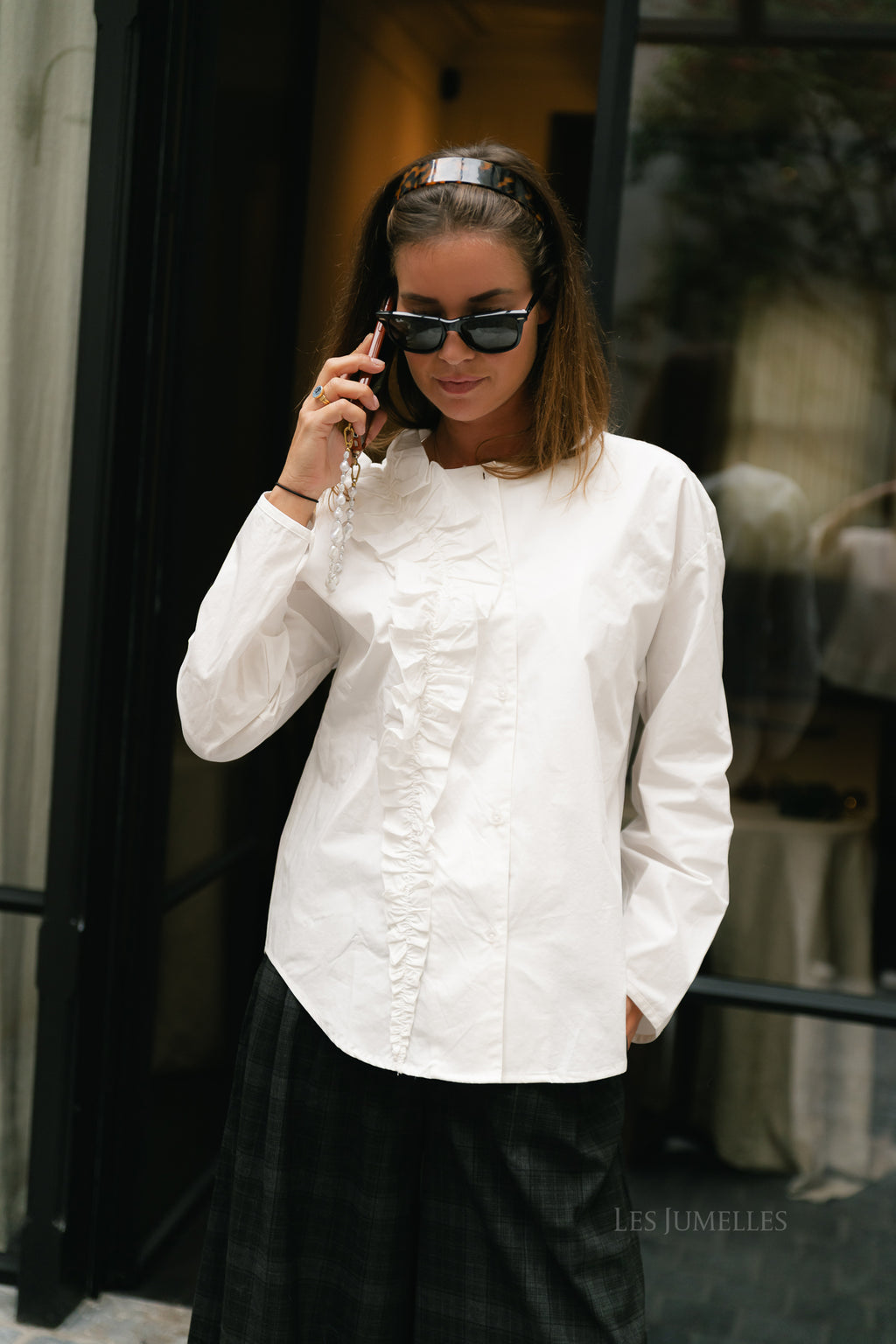 OBJMuni L/S shirt cloud dancer