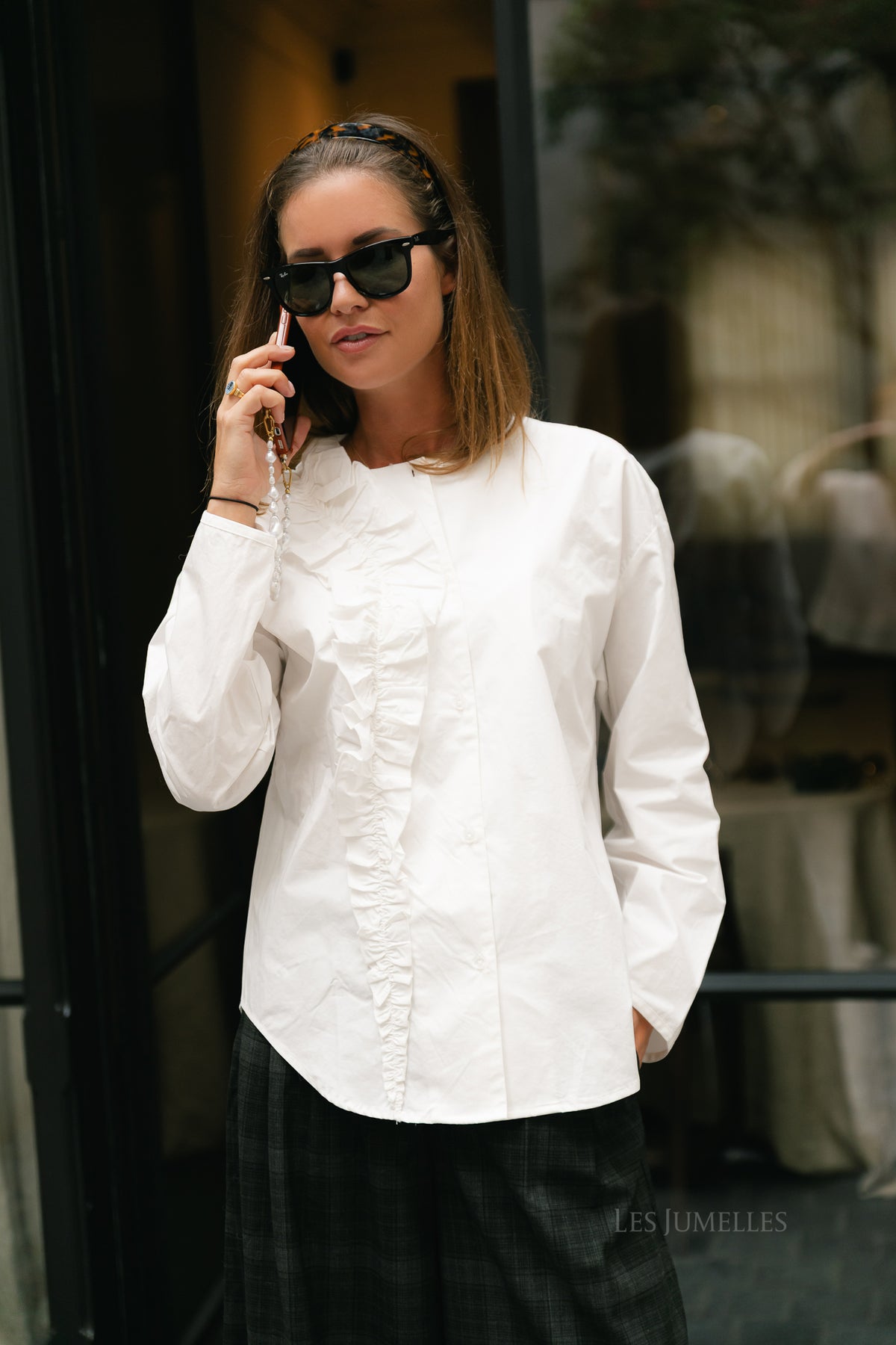 OBJMuni L/S shirt cloud dancer