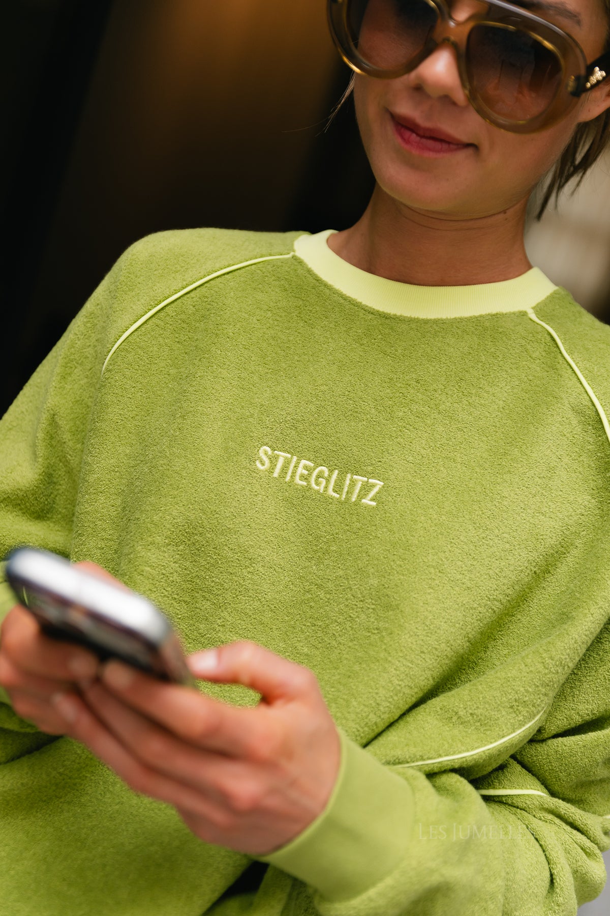 Silvana terry sweater green